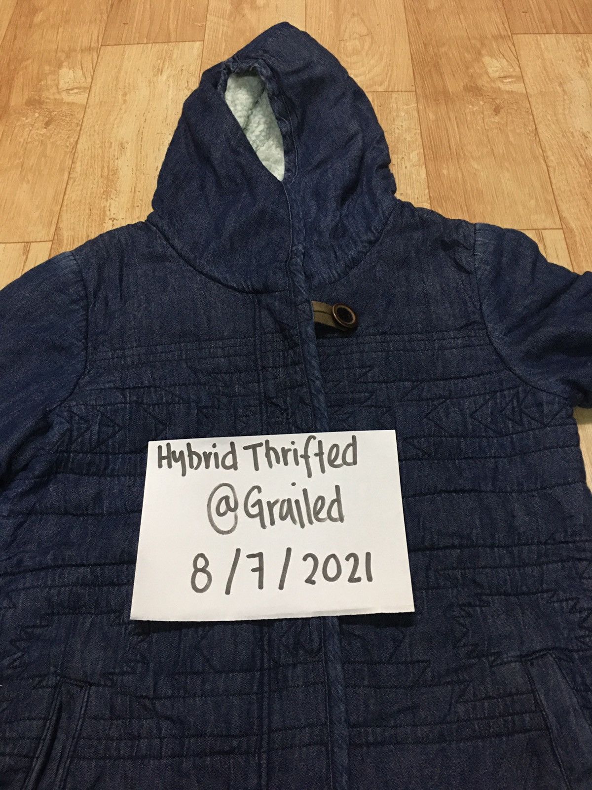 Ocean Pacific OCEAN PACIFIC WINTER DENIM PUFFER HOODED COAT Size US L / EU 52-54 / 3 - 13 Thumbnail