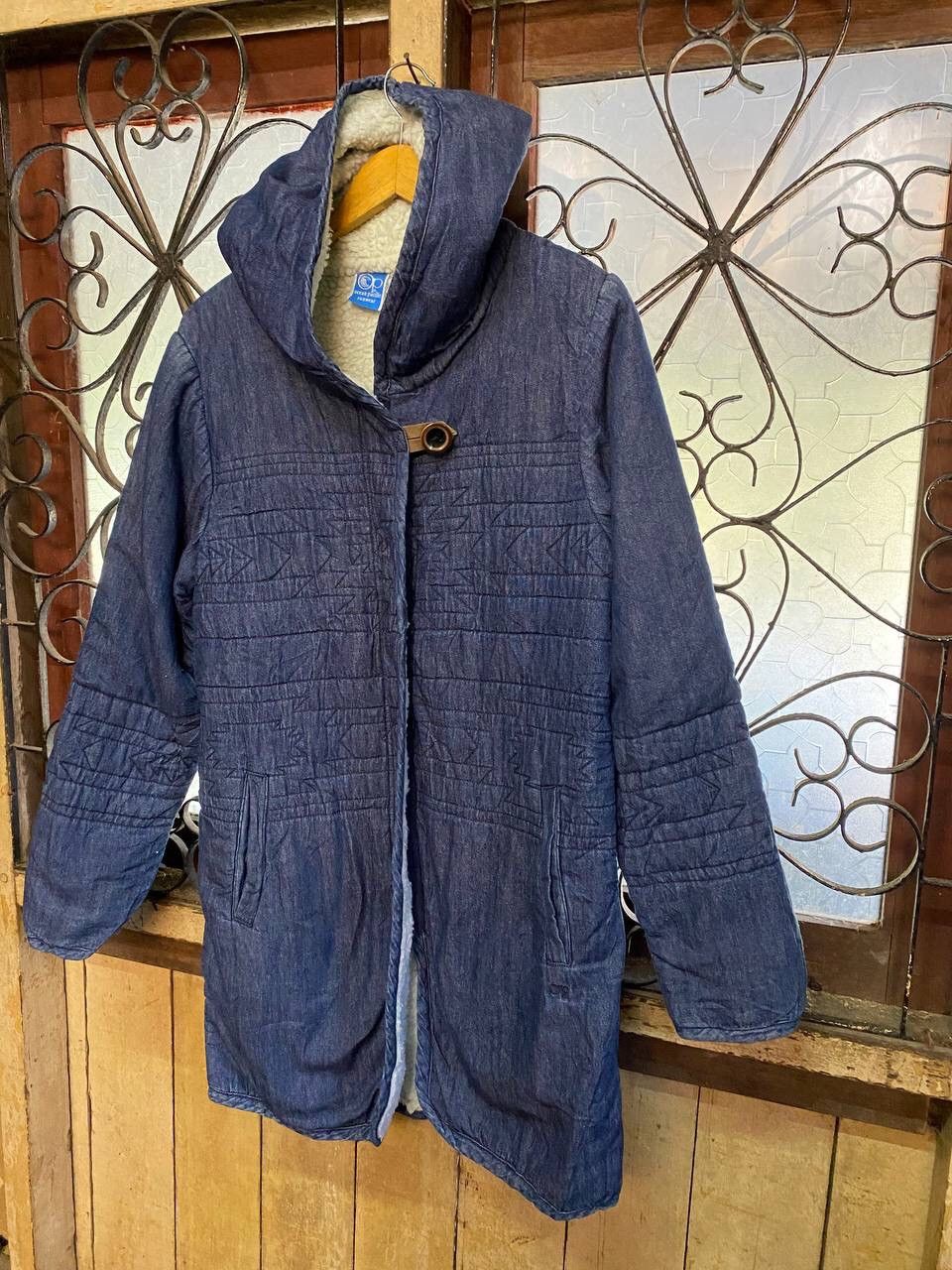 Ocean Pacific OCEAN PACIFIC WINTER DENIM PUFFER HOODED COAT Size US L / EU 52-54 / 3 - 5 Thumbnail