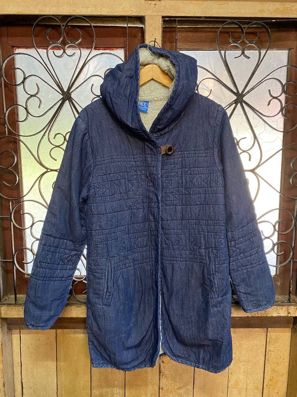 Ocean Pacific OCEAN PACIFIC WINTER DENIM PUFFER HOODED COAT Size US L / EU 52-54 / 3 - 3 Thumbnail