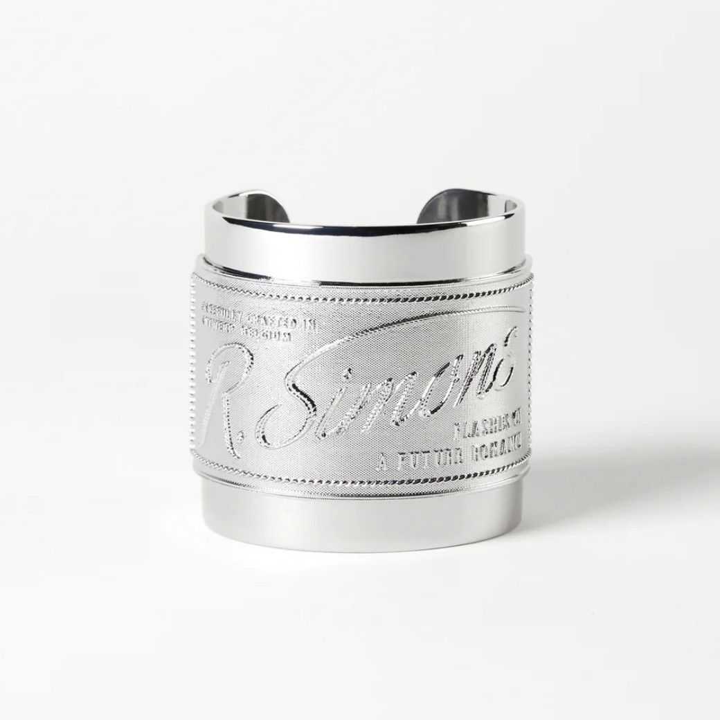 RAF SIMONS SOLID R SIMONS BRACELET WITH DEVOTION LABEL