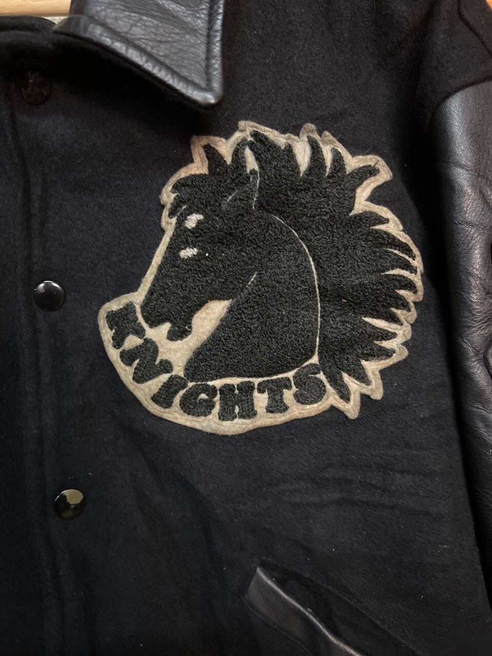 Vintage VINTAGE KNIGHT FOOTBALL TEAM WOOL LEATHER VARSITY Size US L / EU 52-54 / 3 - 7 Thumbnail