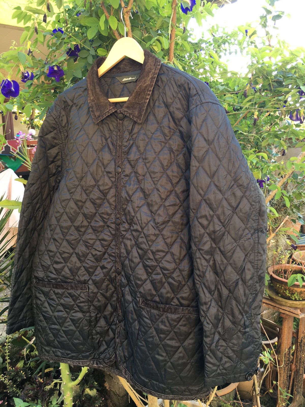 Eddie Bauer × Vintage EDDIE BAUER QUILTED JACKET Size US L / EU 52-54 / 3 - 2 Thumbnail