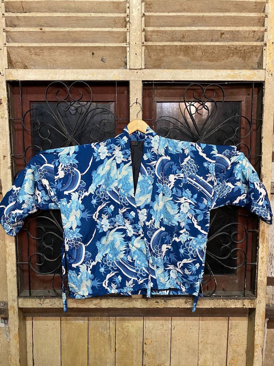 Japanese Brand Vintage Kimono Blue Dragon Japan Size US XL / EU 56 / 4 - 4 Thumbnail
