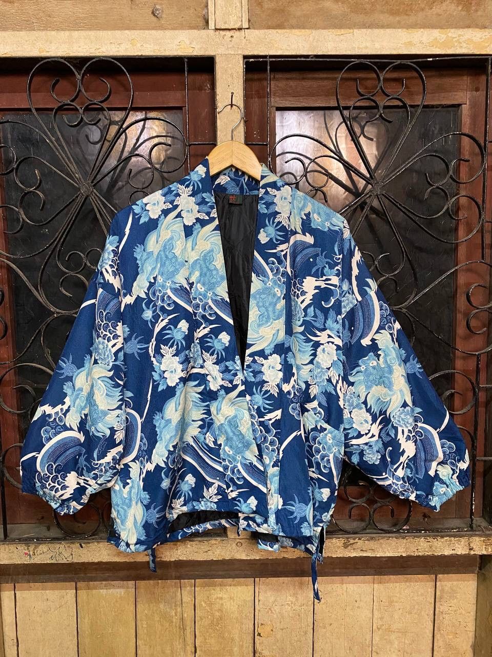 Japanese Brand Vintage Kimono Blue Dragon Japan Size US XL / EU 56 / 4 - 1 Thumbnail