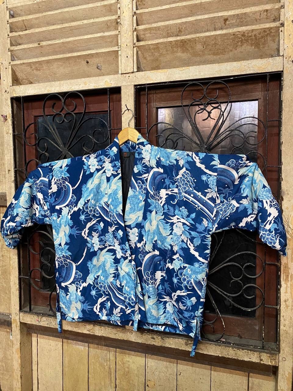Japanese Brand Vintage Kimono Blue Dragon Japan Size US XL / EU 56 / 4 - 7 Thumbnail