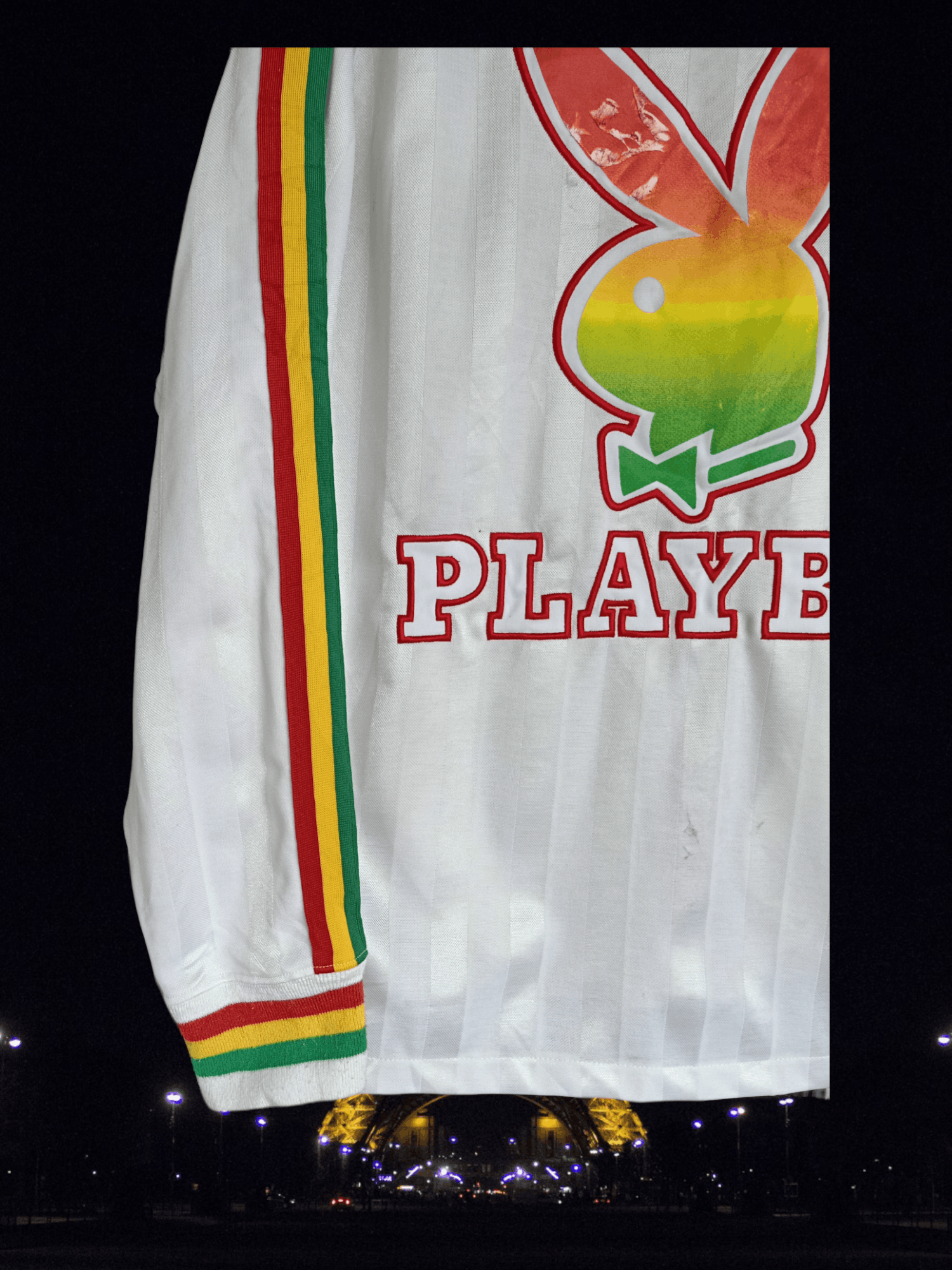Playboy Vtg Playboy Rasta Big Logo Zipper Sweater Size US L / EU 52-54 / 3 - 5 Thumbnail