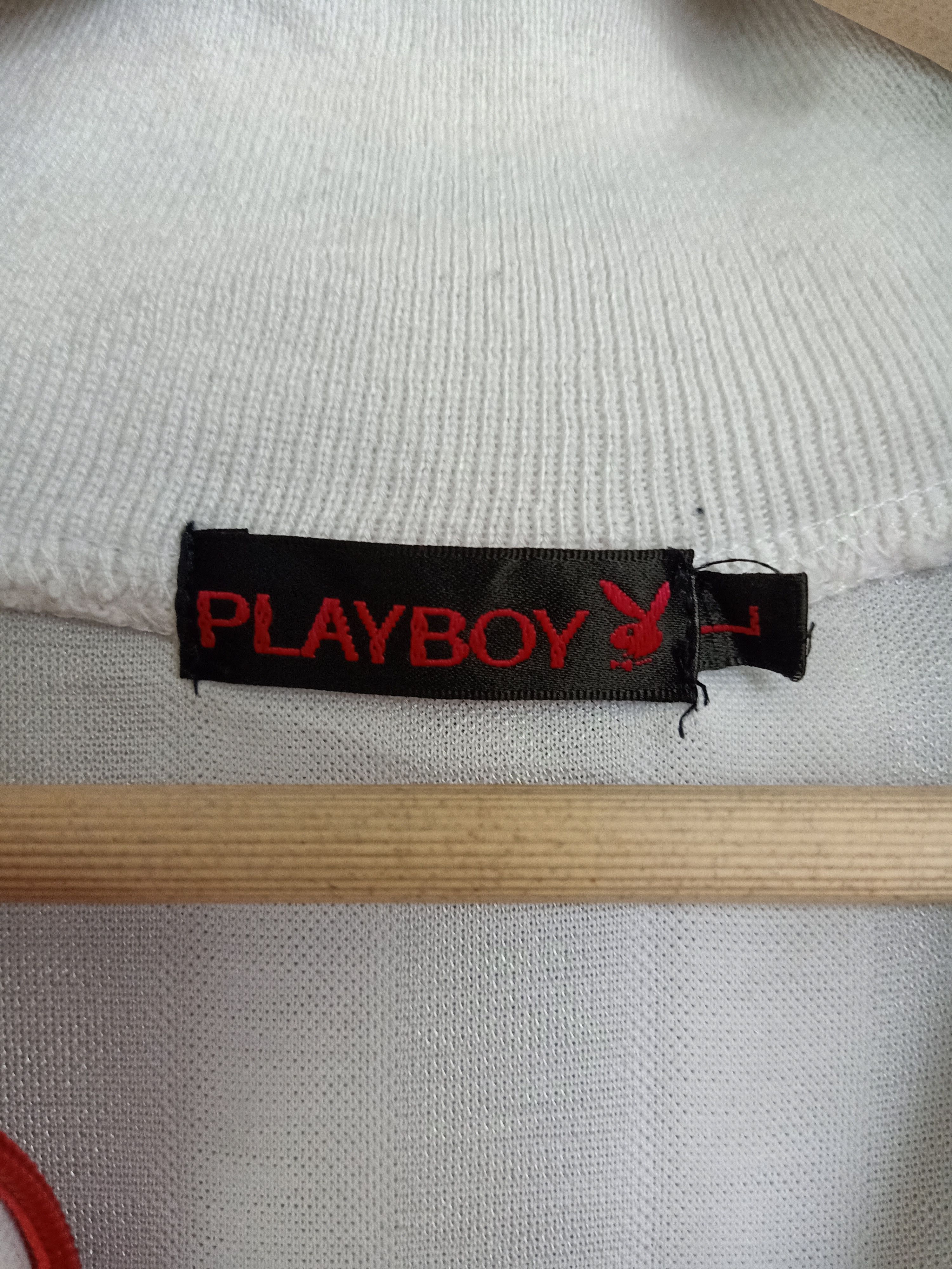 Playboy Vtg Playboy Rasta Big Logo Zipper Sweater Size US L / EU 52-54 / 3 - 10 Thumbnail
