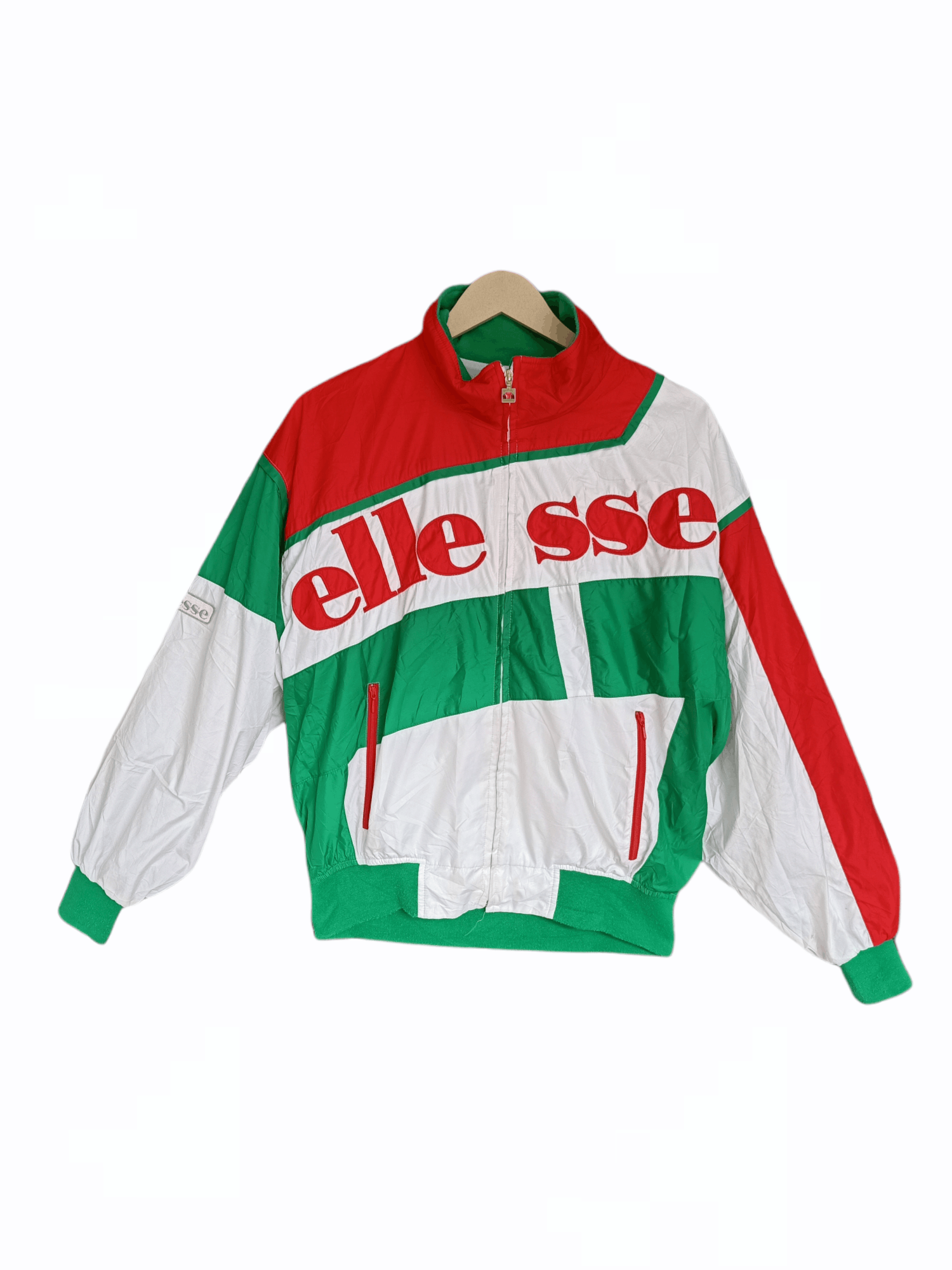 Pre-owned Ellesse X Vintage Vtg Ellesse Color Block Pro Tennis Jacket In Multicolor