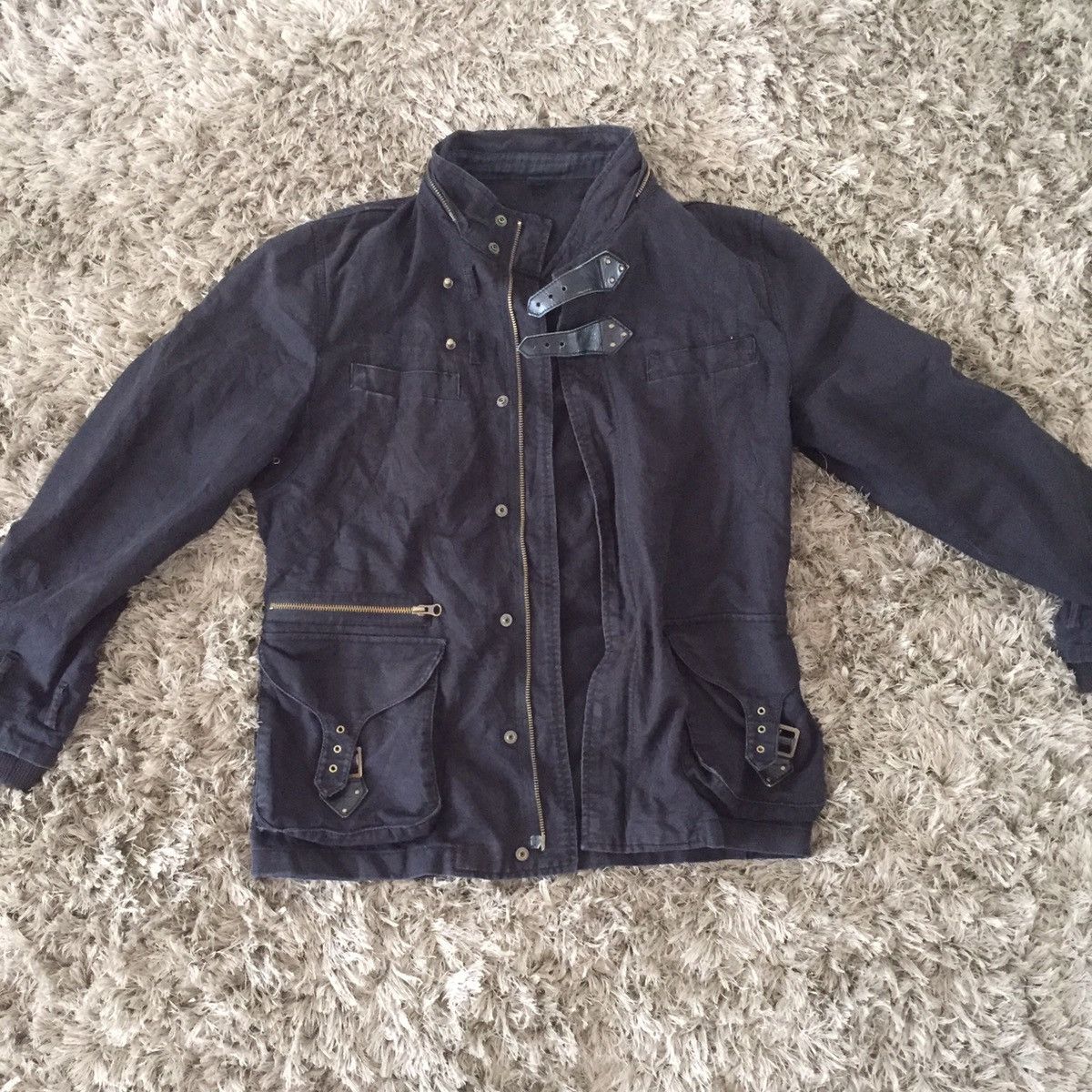Japanese Brand ❌❌❌ rare punk multi pocket jacket by comme ca commune Size US L / EU 52-54 / 3 - 3 Thumbnail