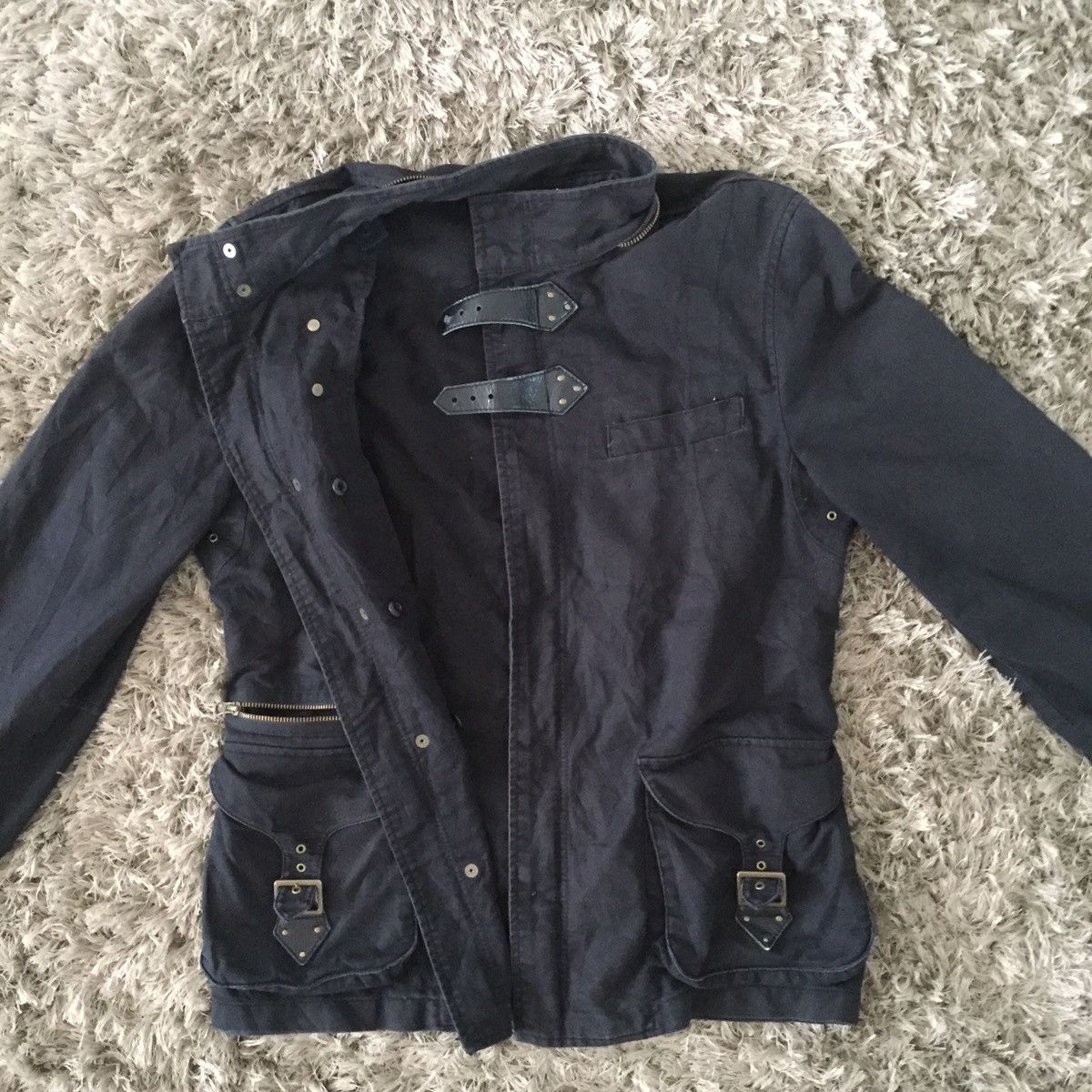 Japanese Brand ❌❌❌ rare punk multi pocket jacket by comme ca commune Size US L / EU 52-54 / 3 - 16 Thumbnail