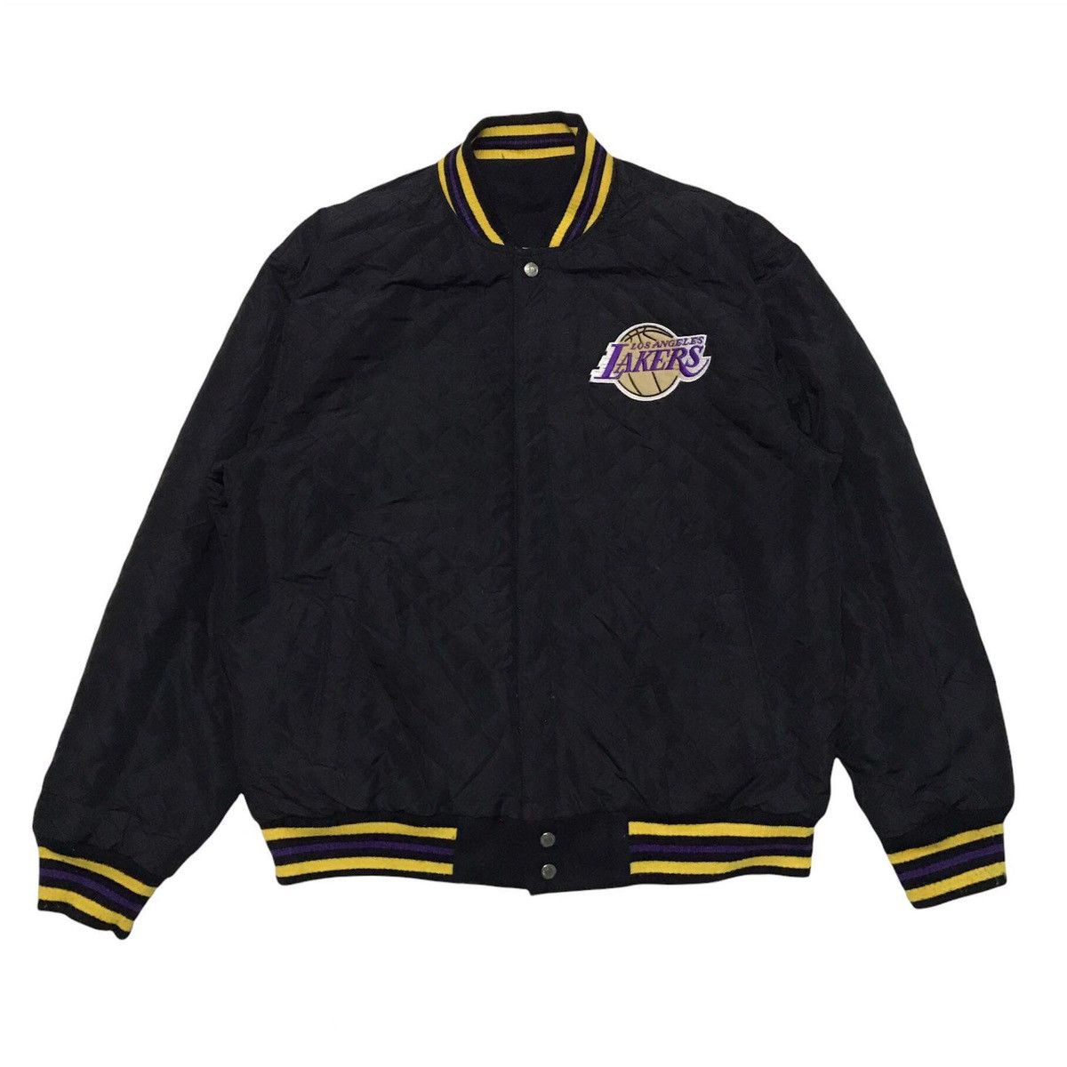 Jeff Hamilton × NBA 🔥RARE JEFF HAMILTON L.A LAKERS REVERSIBLE VARSITY JACKETS Size US M / EU 48-50 / 2 - 3 Thumbnail