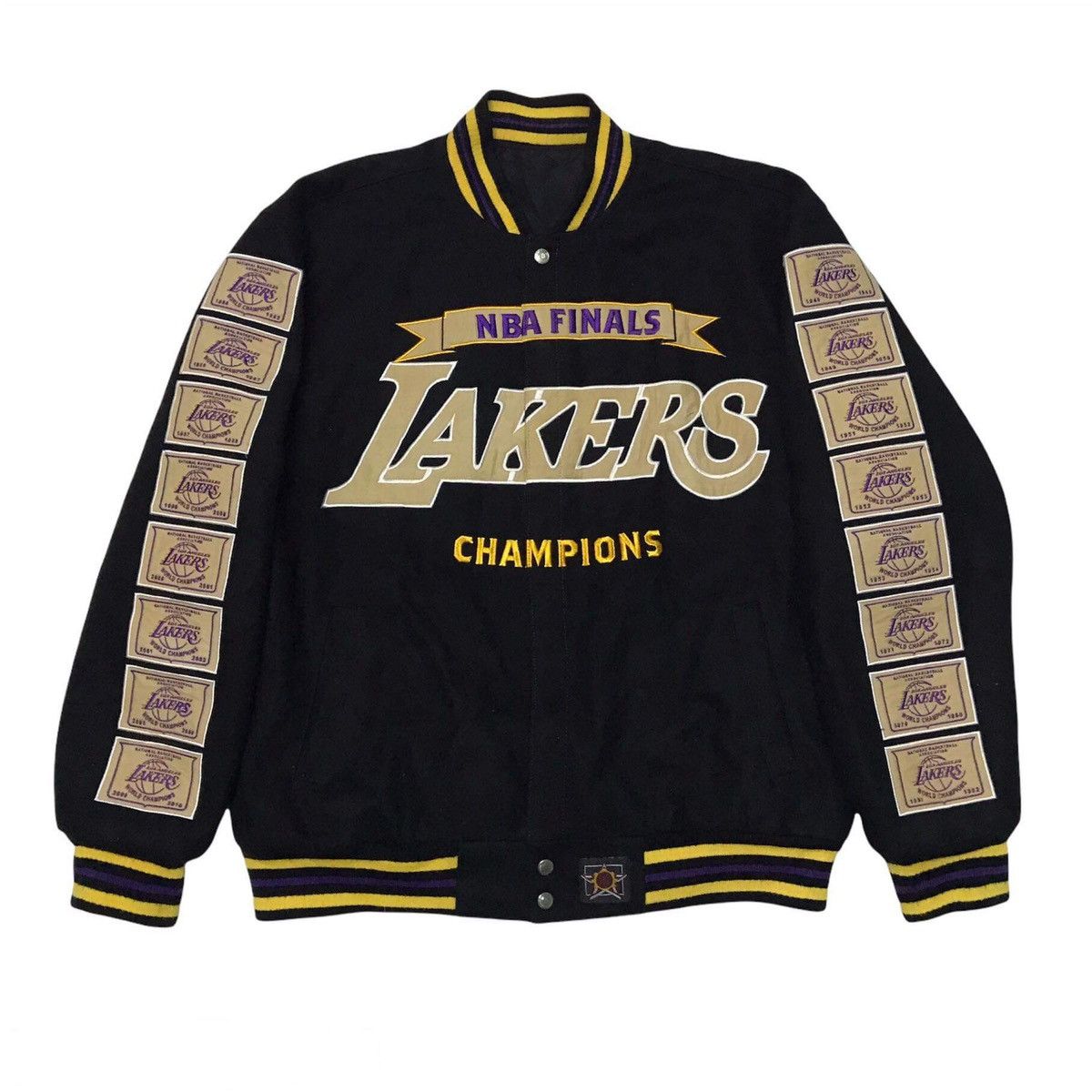 Jeff Hamilton × NBA 🔥RARE JEFF HAMILTON L.A LAKERS REVERSIBLE VARSITY JACKETS Size US M / EU 48-50 / 2 - 2 Thumbnail