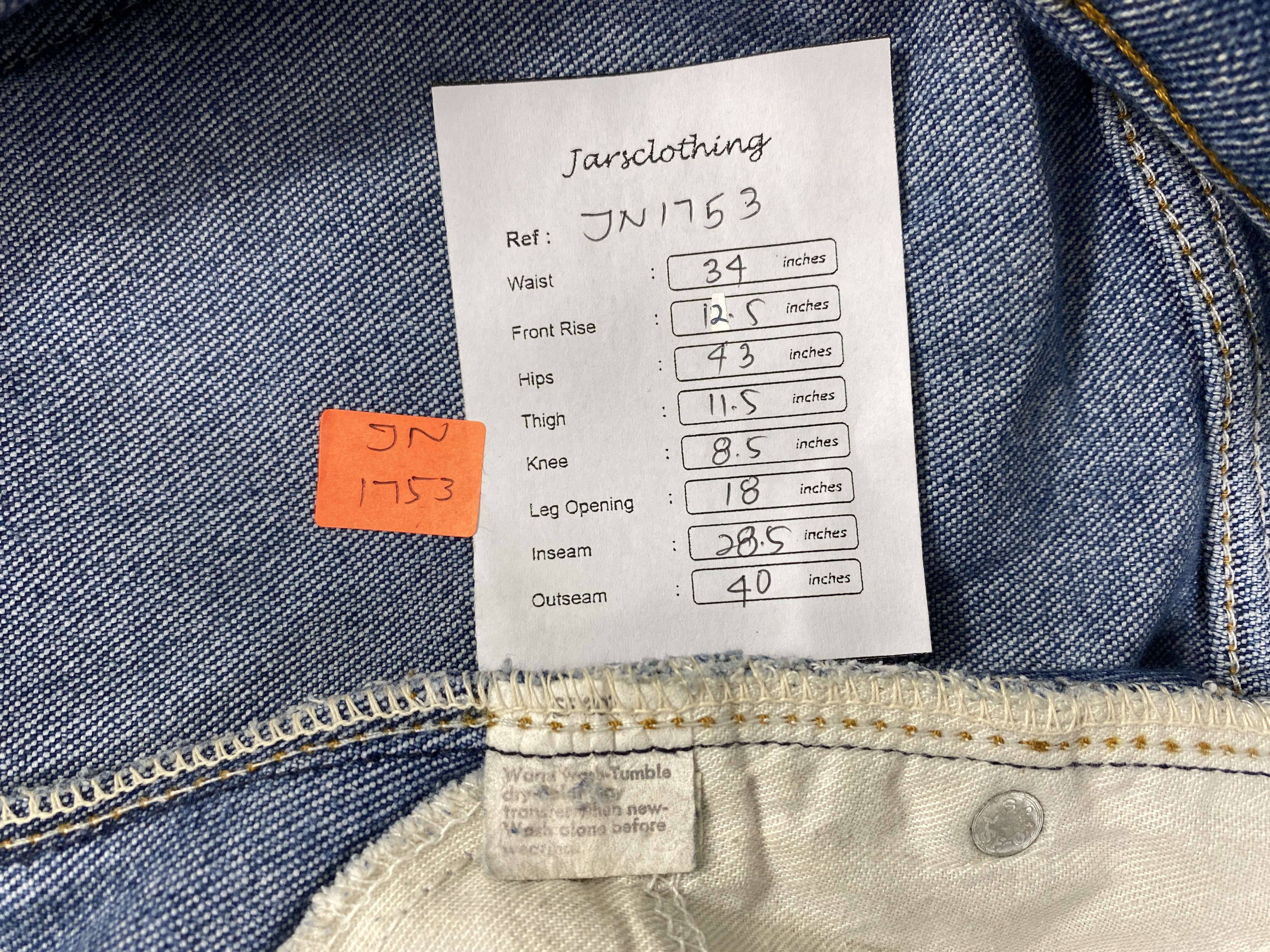 Levi's 80's Dirty Used Blue Vintage Levi's 34x28.5 Denim -JN1753 Size US 34 / EU 50 - 7 Thumbnail