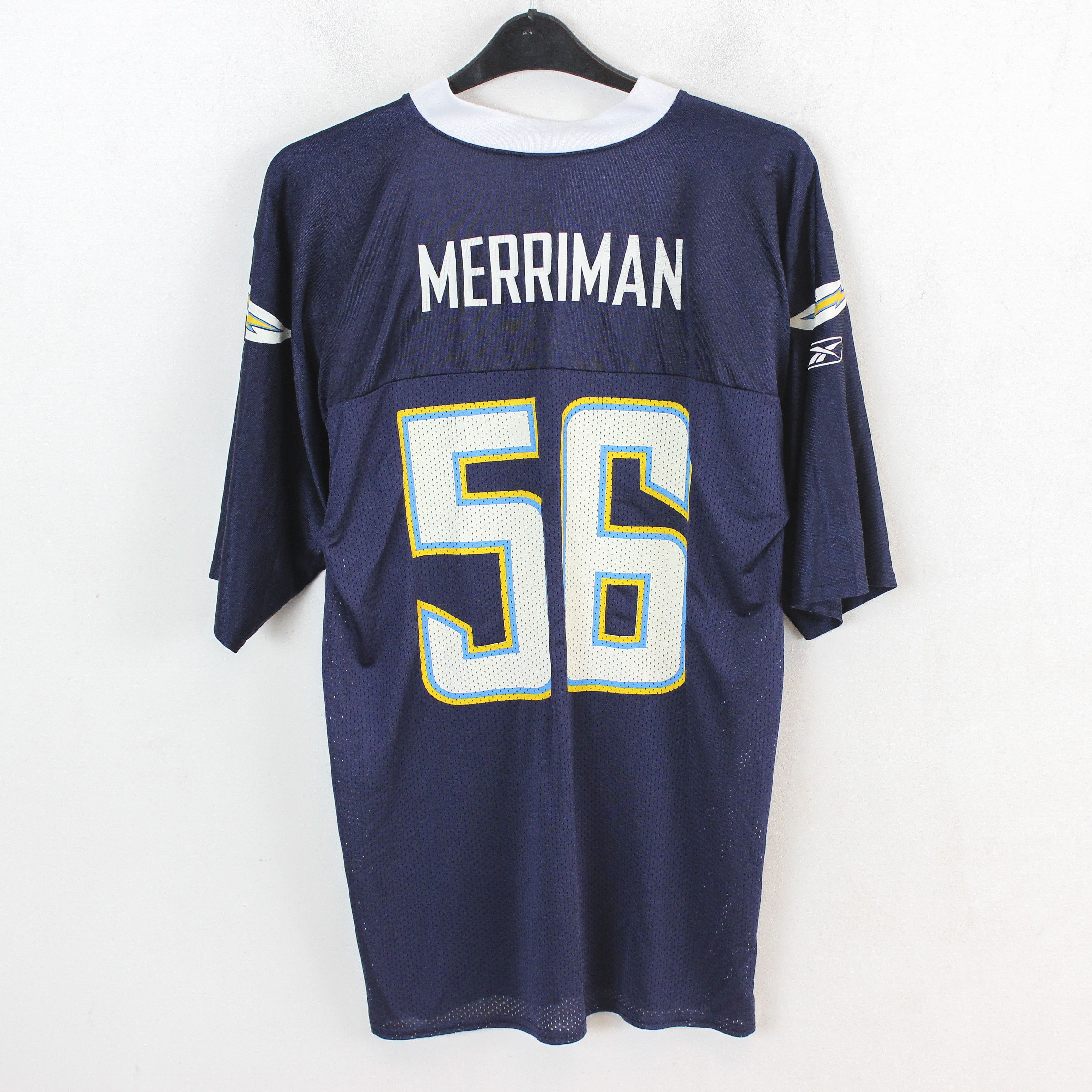 Vintage deals chargers shawn Merriman Jersey white rare