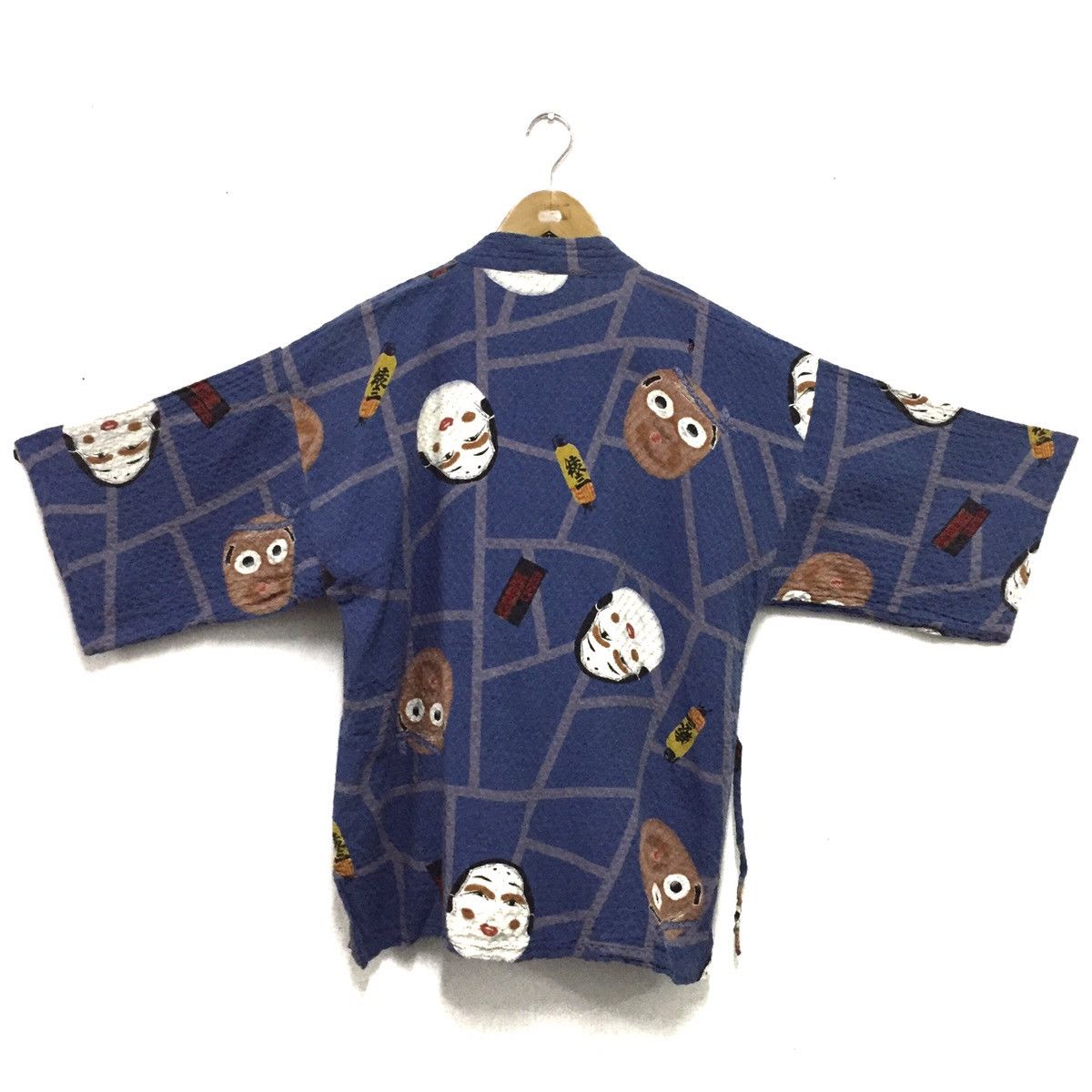 Indigo 🔥Vintage indigo kimono JAPAN rare design like kapital Size US M / EU 48-50 / 2 - 7 Thumbnail