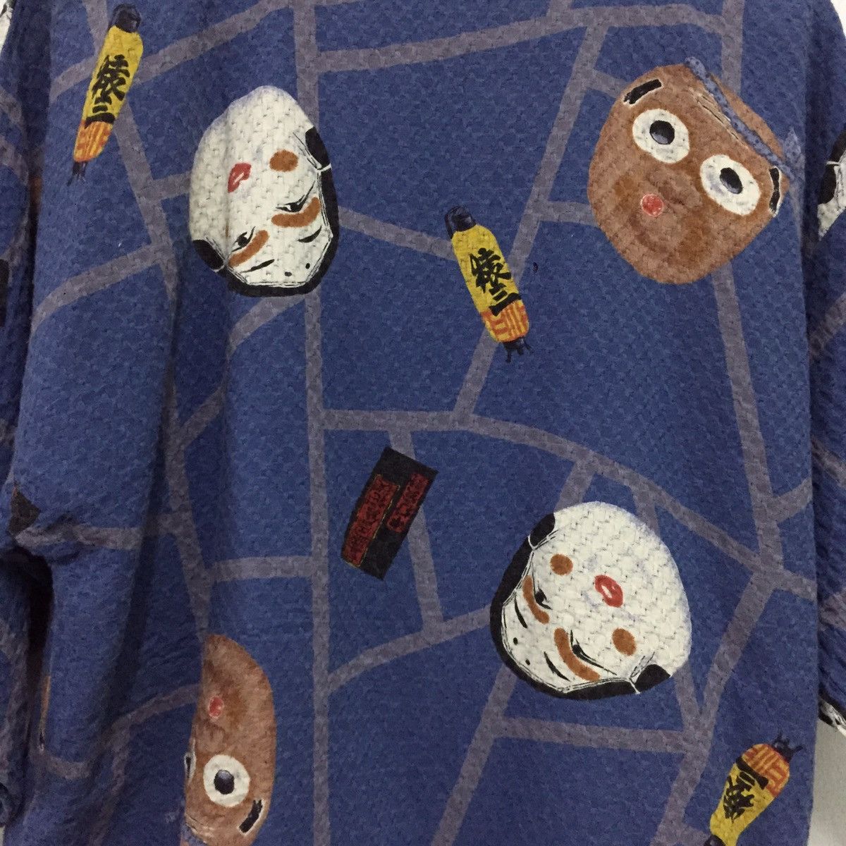 Indigo 🔥Vintage indigo kimono JAPAN rare design like kapital Size US M / EU 48-50 / 2 - 5 Thumbnail