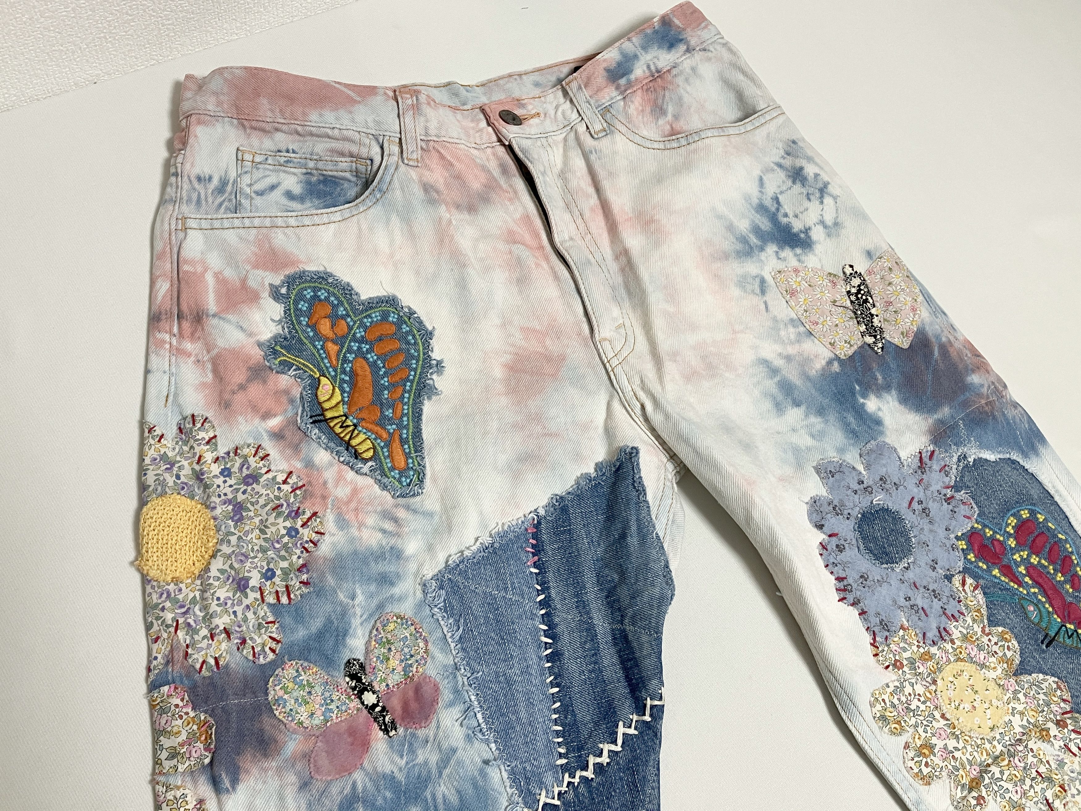 Kapital Kapital 12.5oz Crazy Papillon flared jeans denim tie dye 36 Size US 36 / EU 52 - 3 Thumbnail