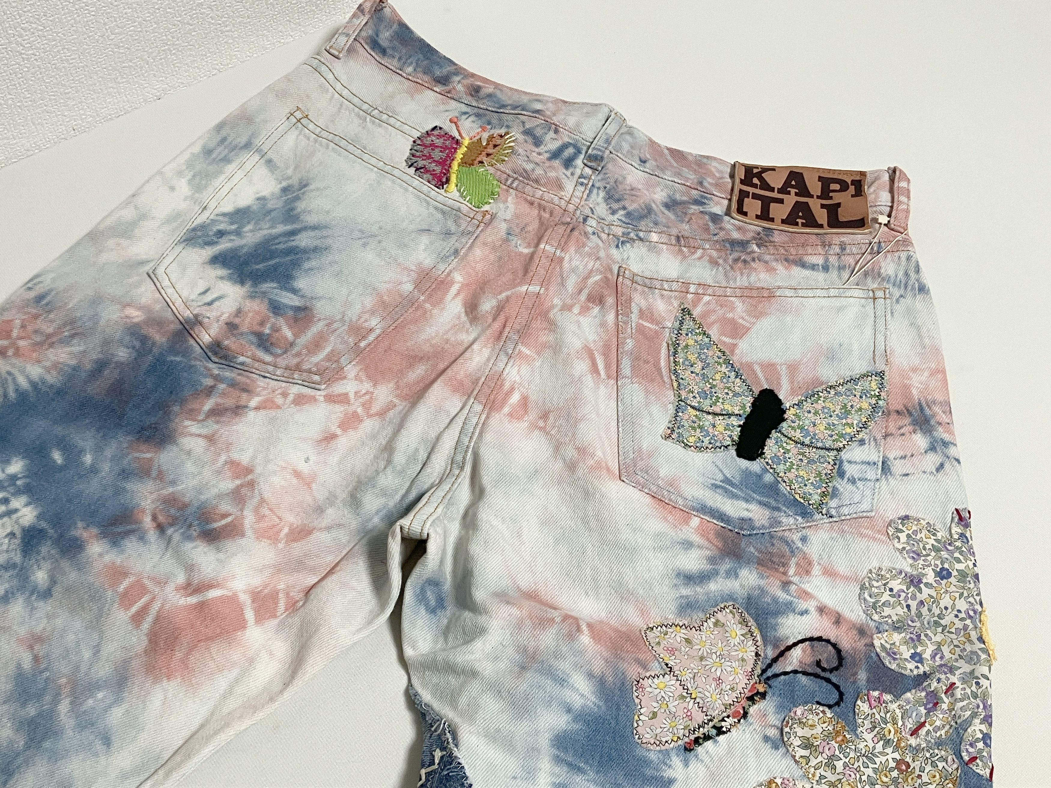 Kapital Kapital 12.5oz Crazy Papillon flared jeans denim tie dye 36 Size US 36 / EU 52 - 4 Thumbnail