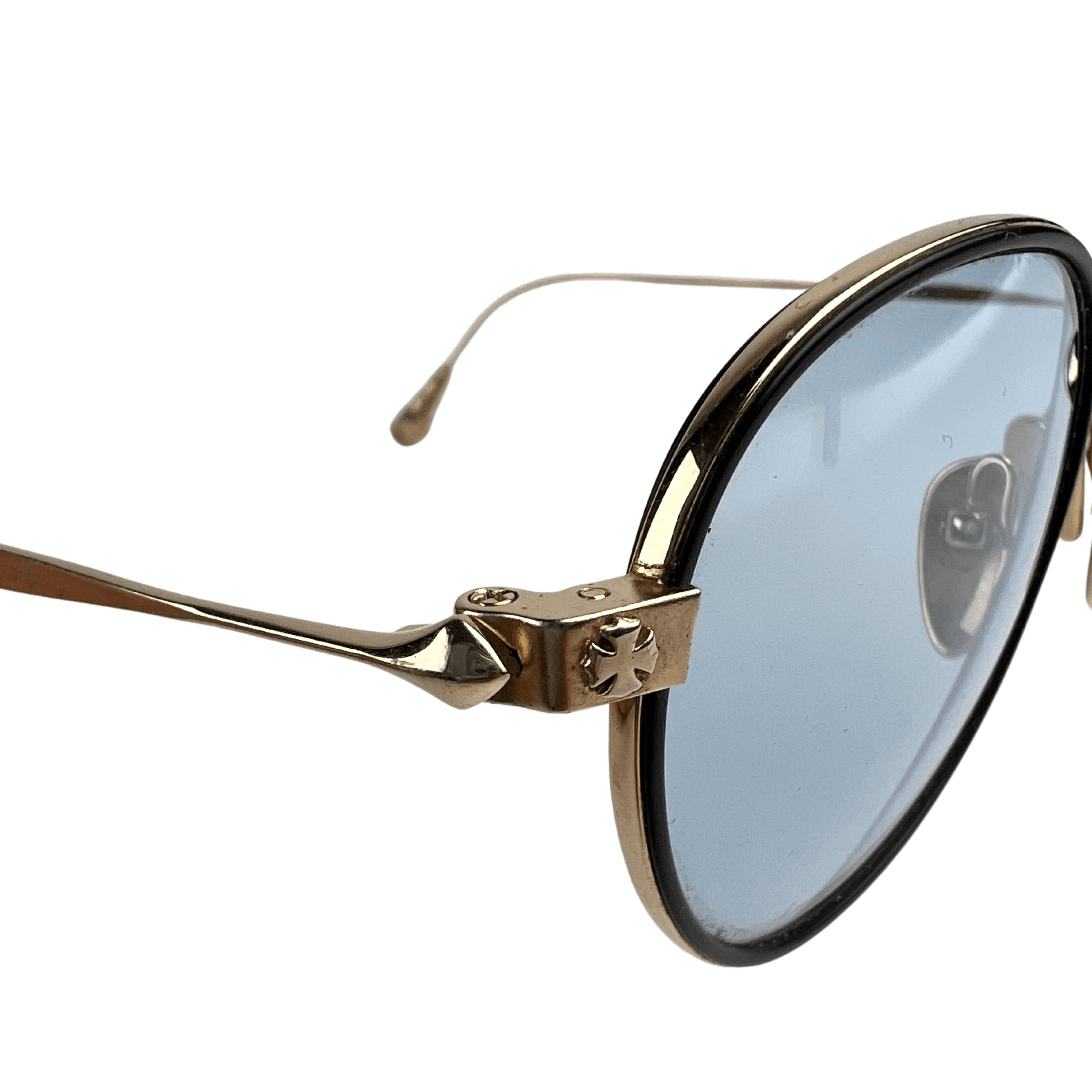 Chrome Hearts Chrome Hearts Gold Bone Prone IV Sunglasses Size ONE SIZE - 4 Thumbnail