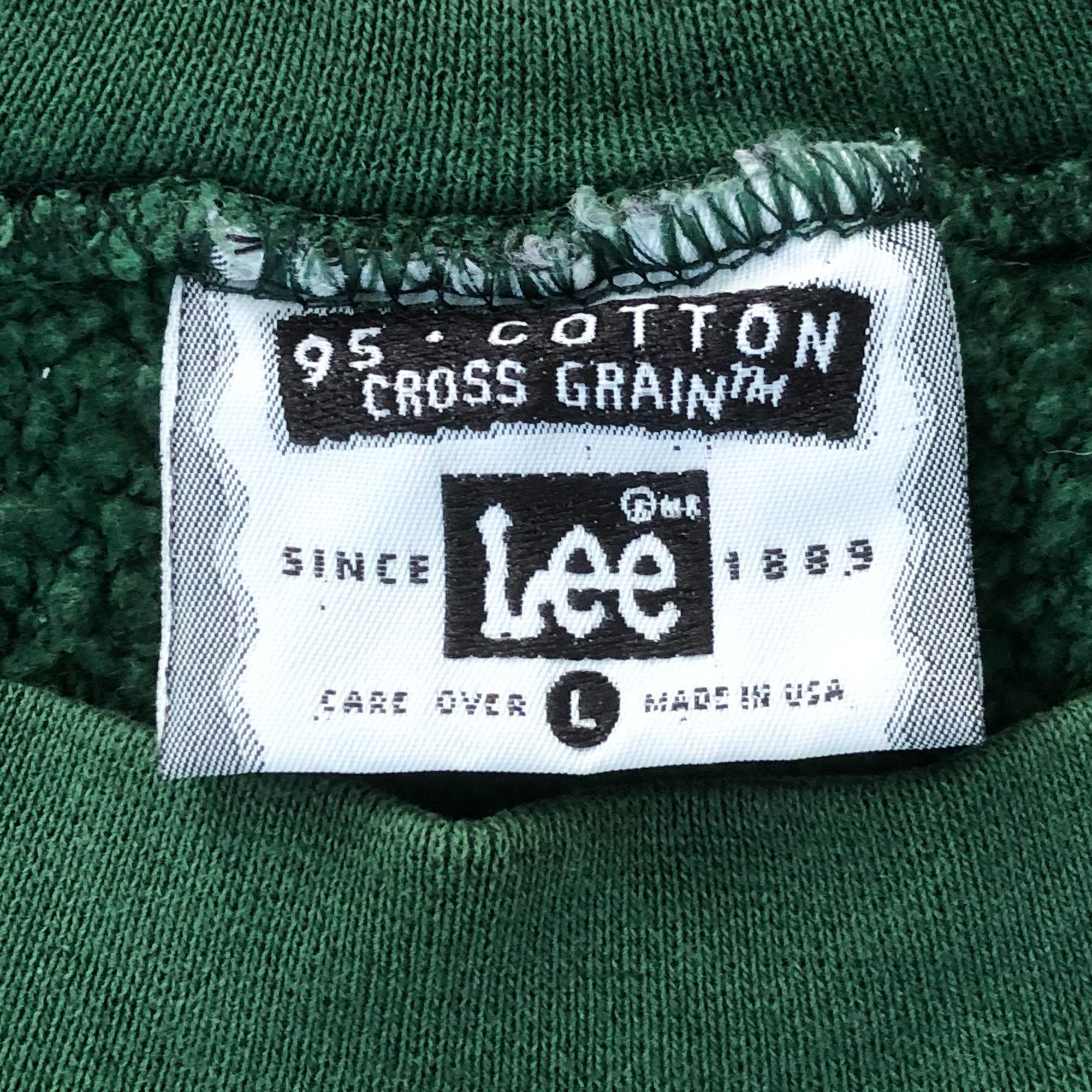 Vintage 90s Boxy 'Stevenson Patriots' Reverse Weave Green Sweatshirt Size US L / EU 52-54 / 3 - 4 Thumbnail