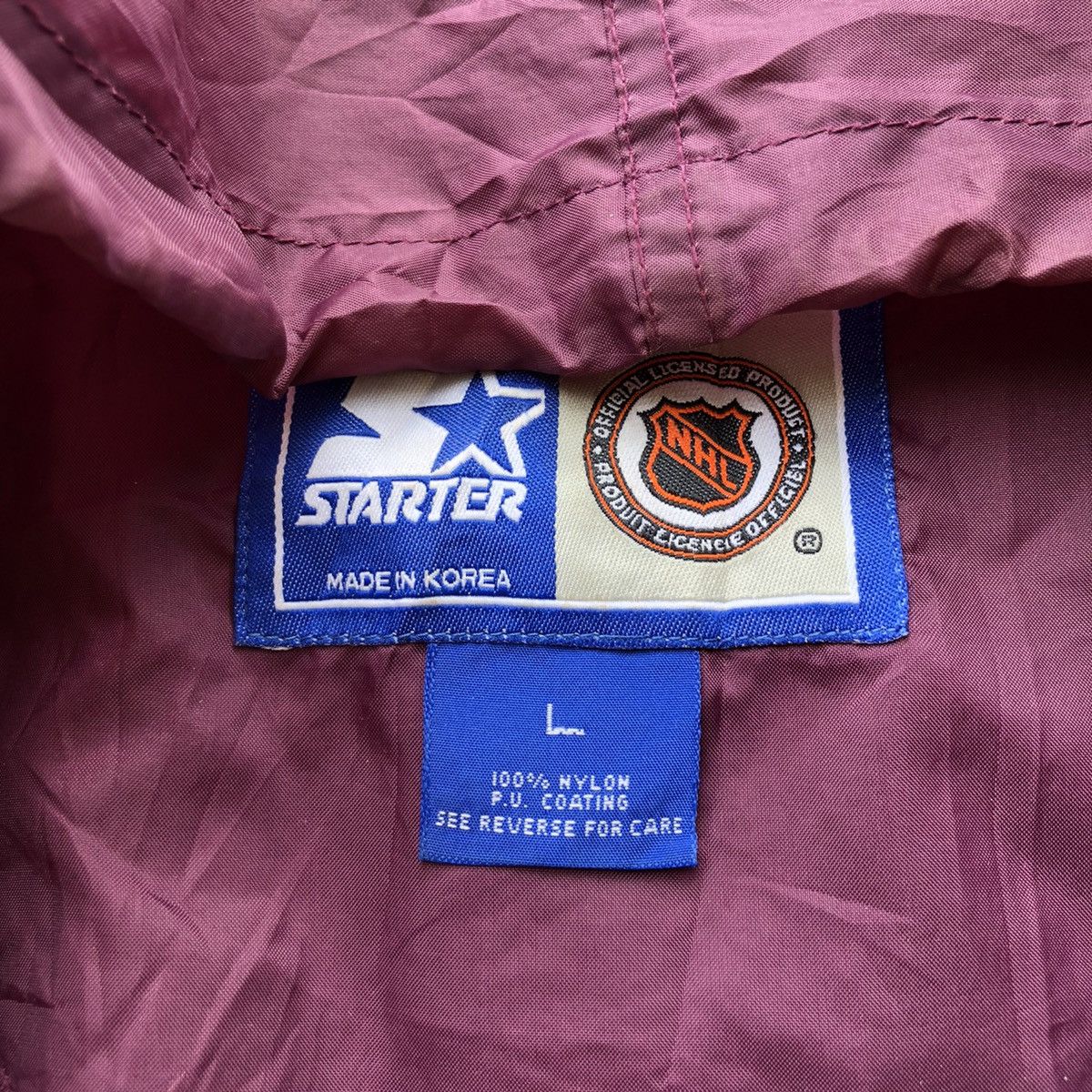 NHL × Starter × Vintage Rare🔥STARTER X MIGHTY DUCK HALF ZIPPER Windbreaker Jacket Size US L / EU 52-54 / 3 - 11 Thumbnail