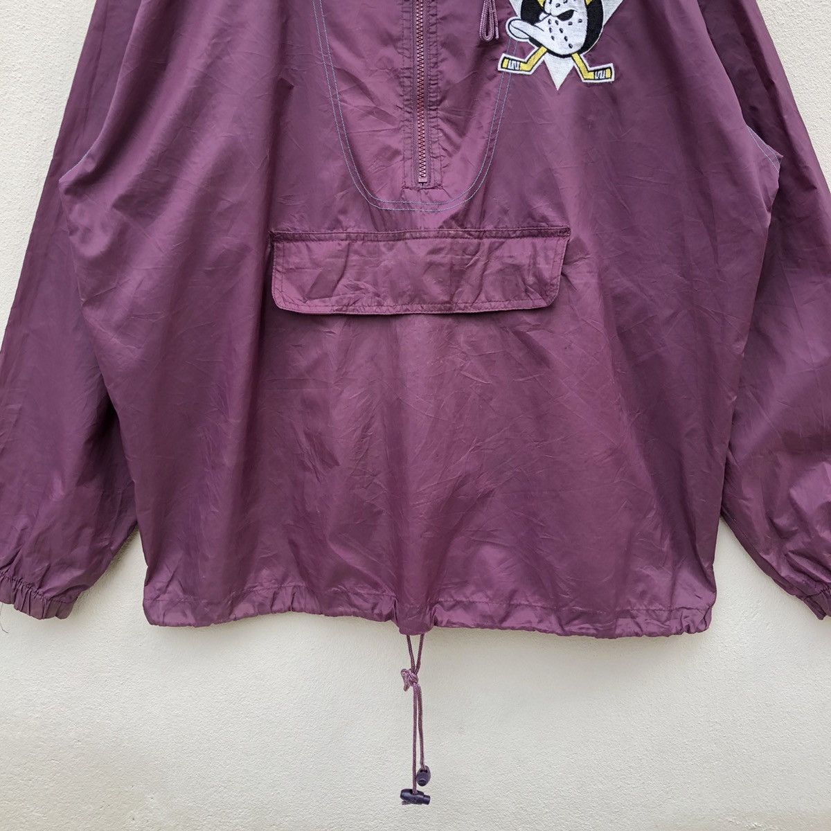 NHL × Starter × Vintage Rare🔥STARTER X MIGHTY DUCK HALF ZIPPER Windbreaker Jacket Size US L / EU 52-54 / 3 - 6 Thumbnail