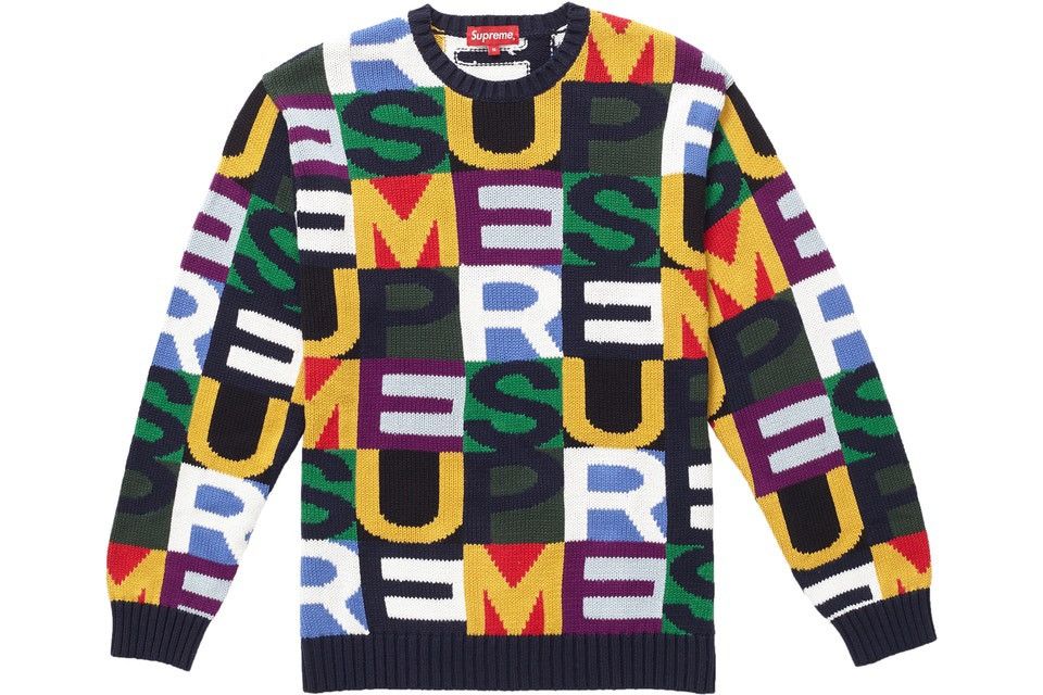 Supreme Supreme Big Letters Sweater Size US XL / EU 56 / 4 - 9 Thumbnail