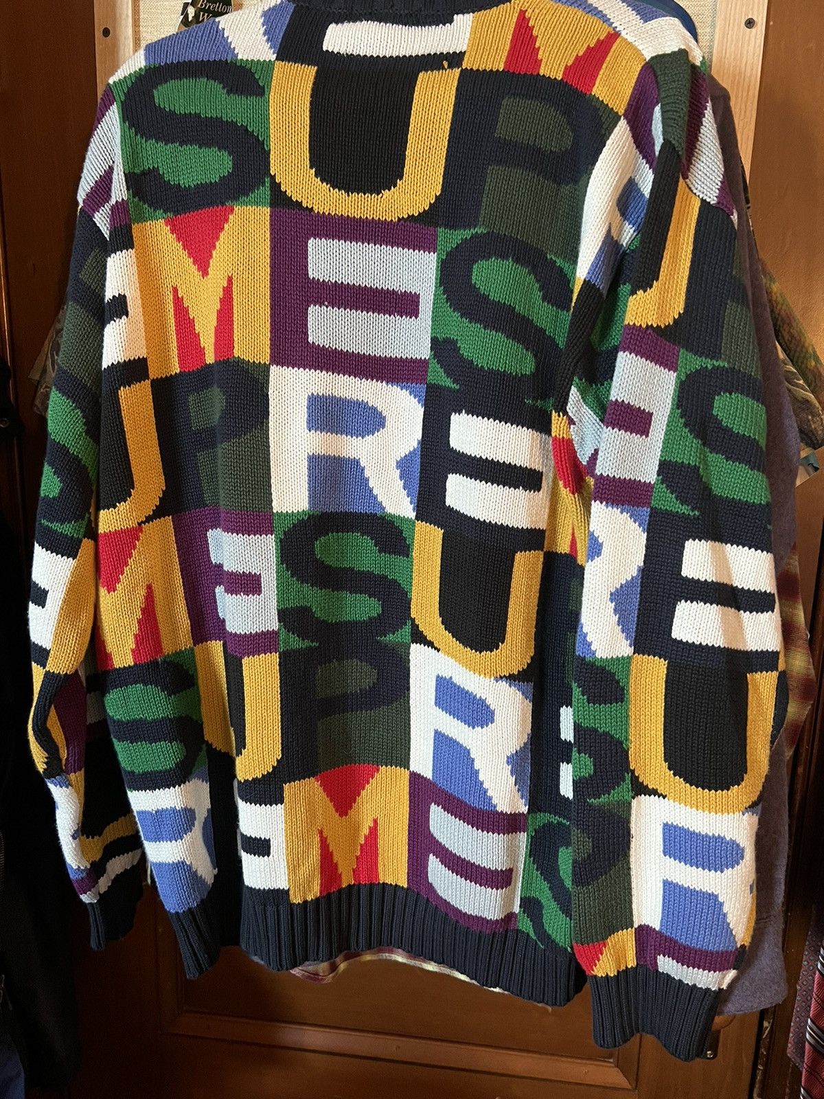 Supreme Supreme Big Letters Sweater Size US XL / EU 56 / 4 - 3 Thumbnail