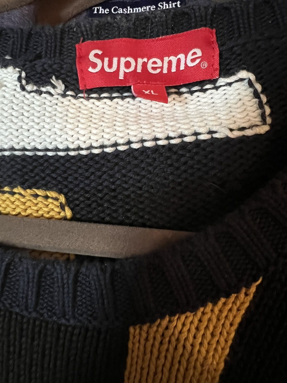 Supreme Supreme Big Letters Sweater Size US XL / EU 56 / 4 - 5 Thumbnail