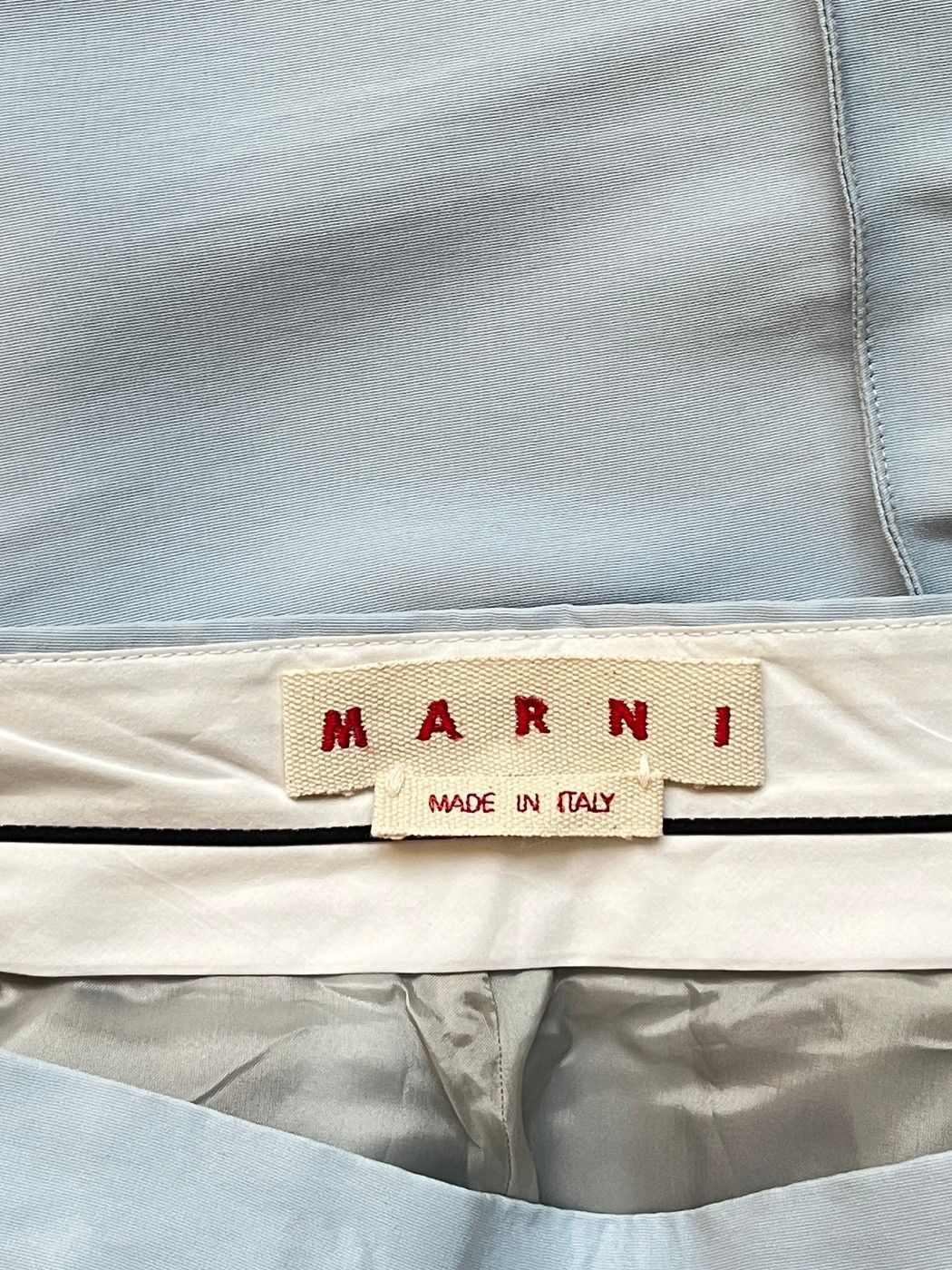 Marni ⚡️QUICK SALE⚡️Marni Pale Blue Silk/Polyester Trousers Pants Size 30" / US 8 / IT 44 - 3 Thumbnail