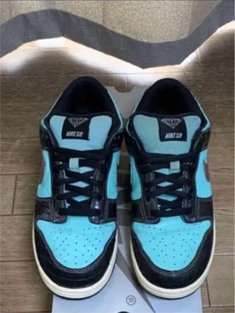 Nike Nike Dunk SB Low Diamond Supply Co. Aqua Blue Size US 9.5 / EU 42-43 - 18 Thumbnail