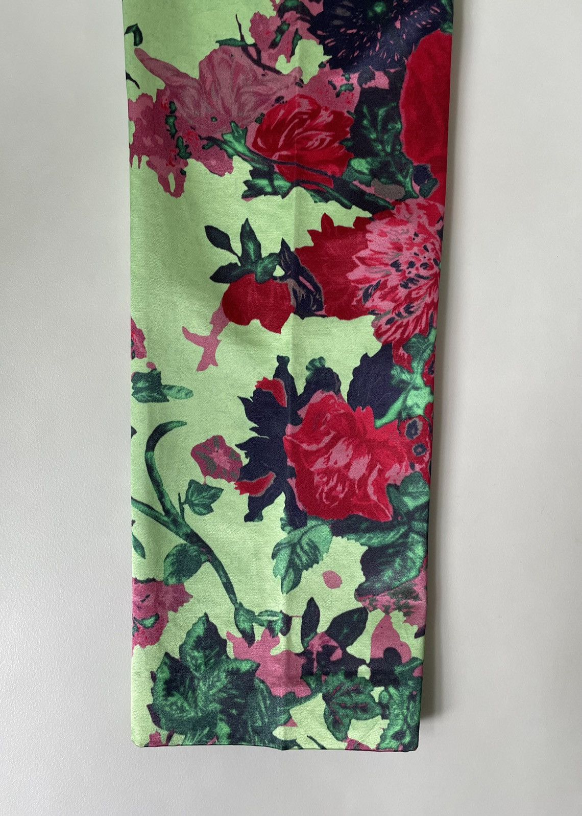 Dries Van Noten S/S 20 Neon Floral Print Satin Trousers Size US 32 / EU 48 - 12 Thumbnail