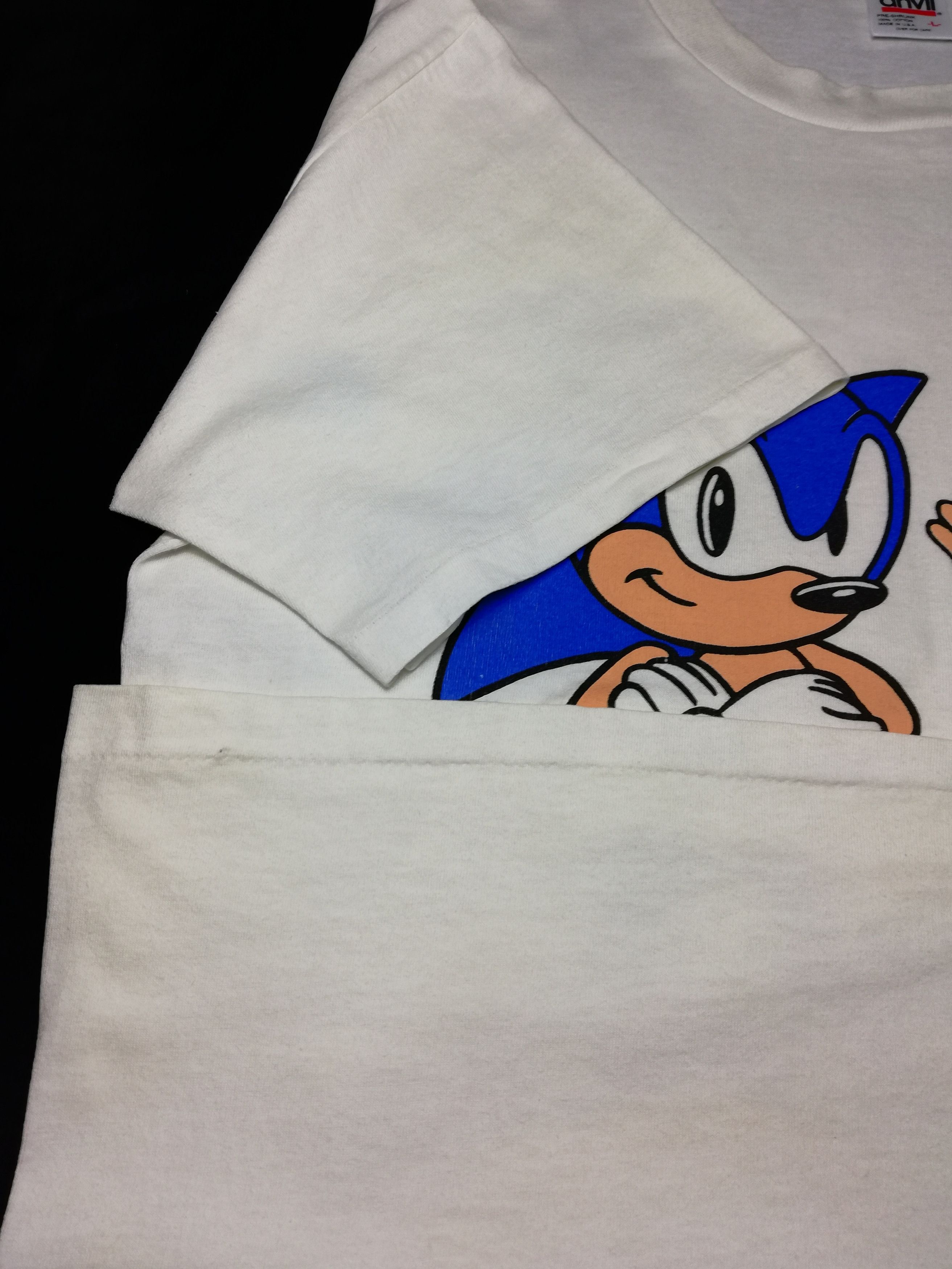 Vintage 🔥Sonic The Hedgehog Is Trademark 1993 Rights Reserved Size US L / EU 52-54 / 3 - 7 Thumbnail
