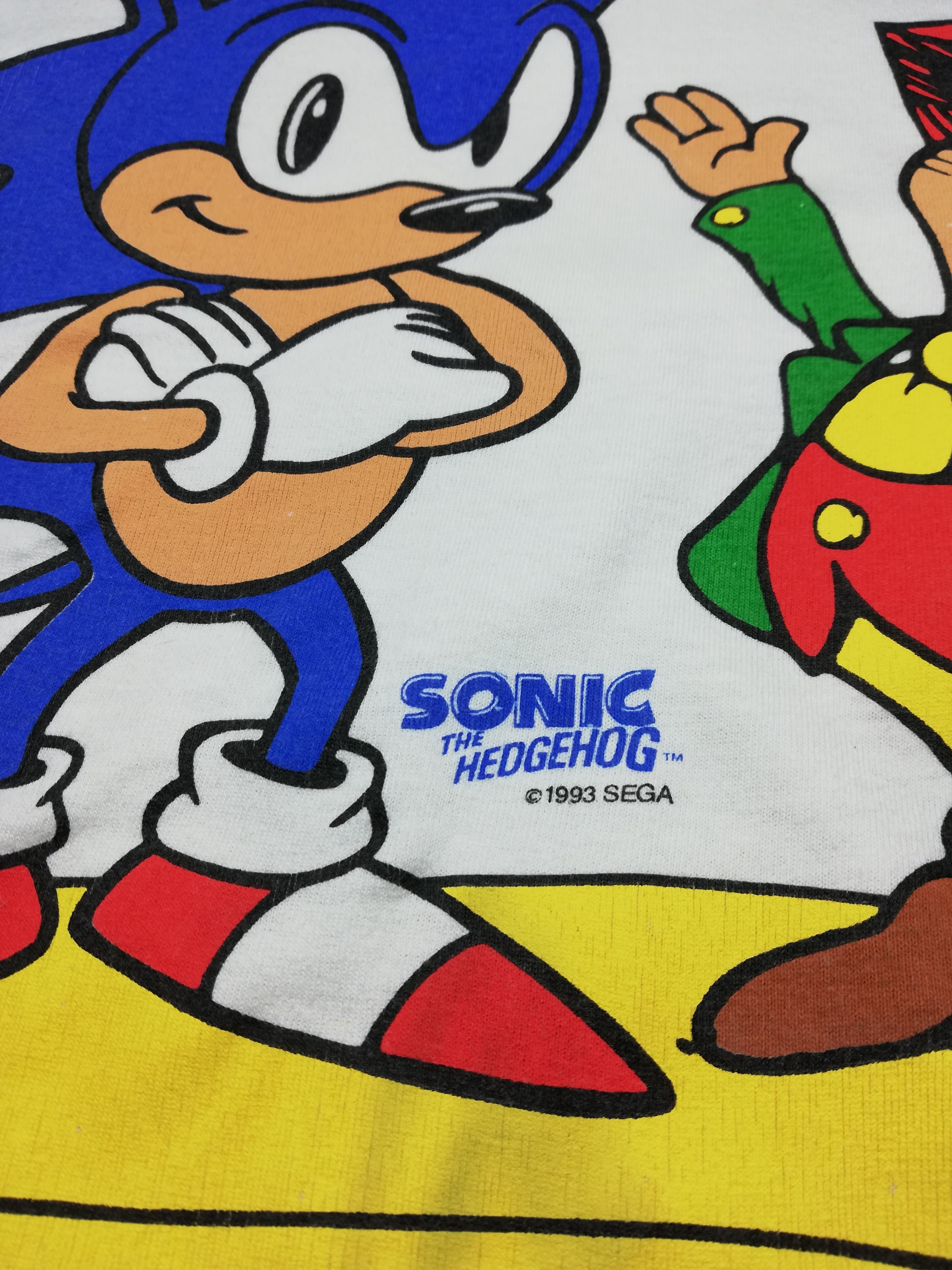 Vintage 🔥Sonic The Hedgehog Is Trademark 1993 Rights Reserved Size US L / EU 52-54 / 3 - 3 Thumbnail