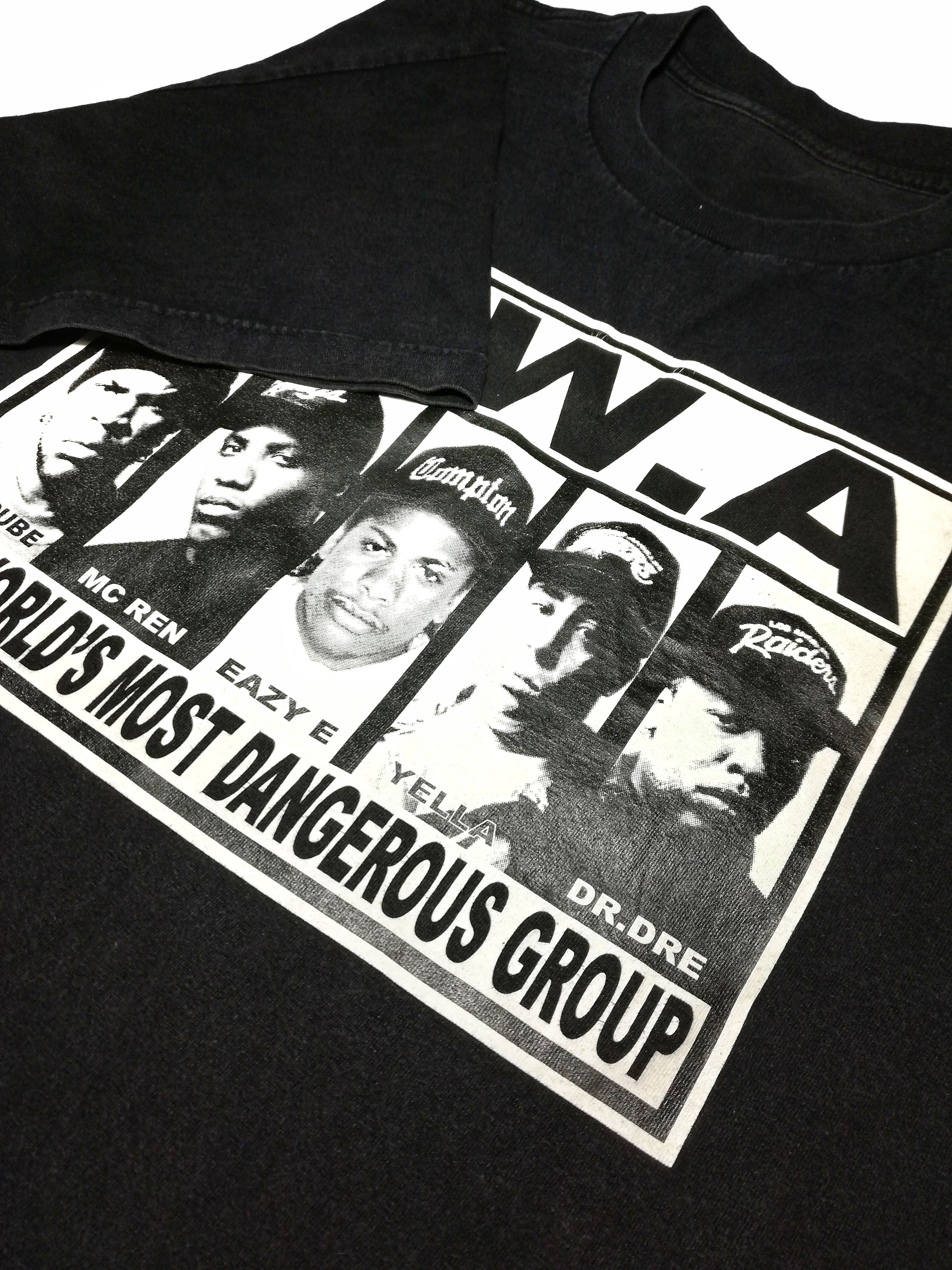 Band Tees × Rap Tees × Vintage 🔥90's Band Tees N.W.A Faded Black Hip Hop Tshirts Cotton🔥 Size US M / EU 48-50 / 2 - 3 Thumbnail