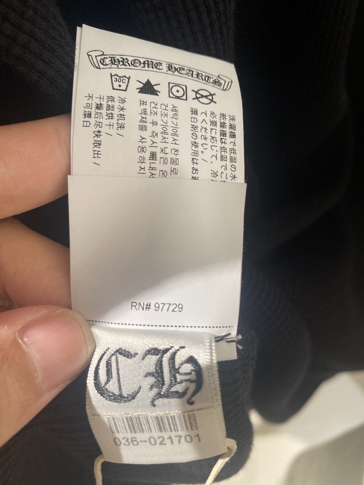 Chrome Hearts Chrome Hearts Waffle Triple Cross Long Sleeve Tee Size US M / EU 48-50 / 2 - 7 Thumbnail