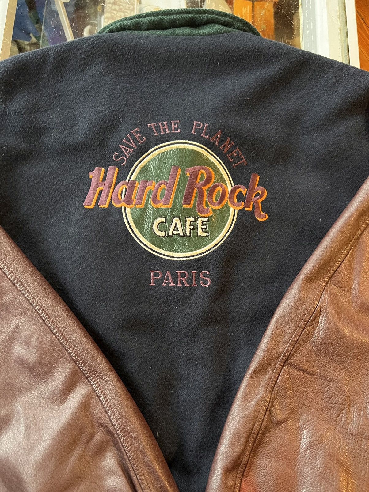 Hard Rock Cafe × Vintage Vintage Hard Rock Cafe Paris Varsity Jacket ...