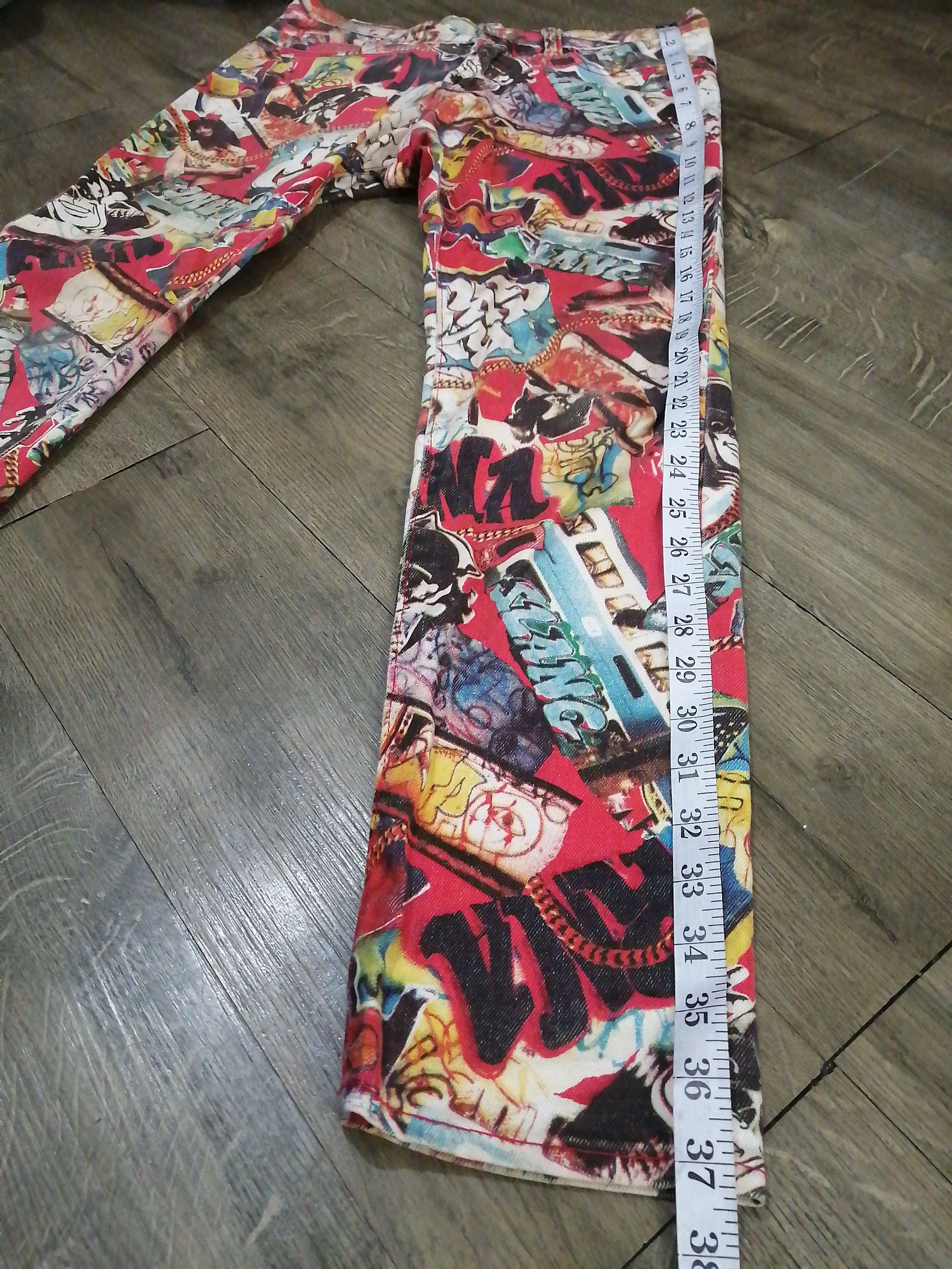 Other Rare RNA GRAFFITI ART JEANS Size US 31 - 25 Thumbnail