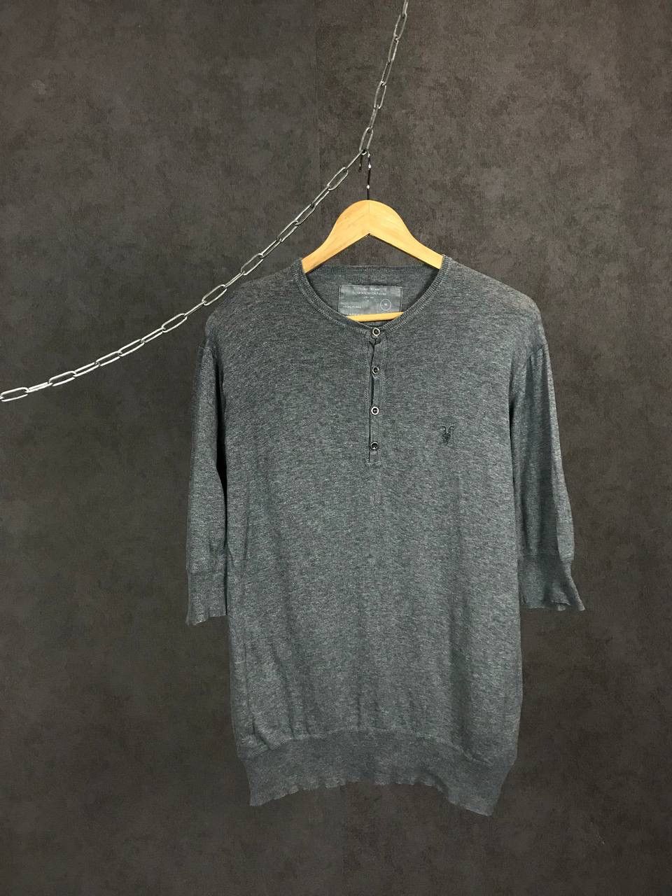 Allsaints Allsaints luxury streetwear vintage 3/4 longsleeve Size US M / EU 48-50 / 2 - 1 Thumbnail