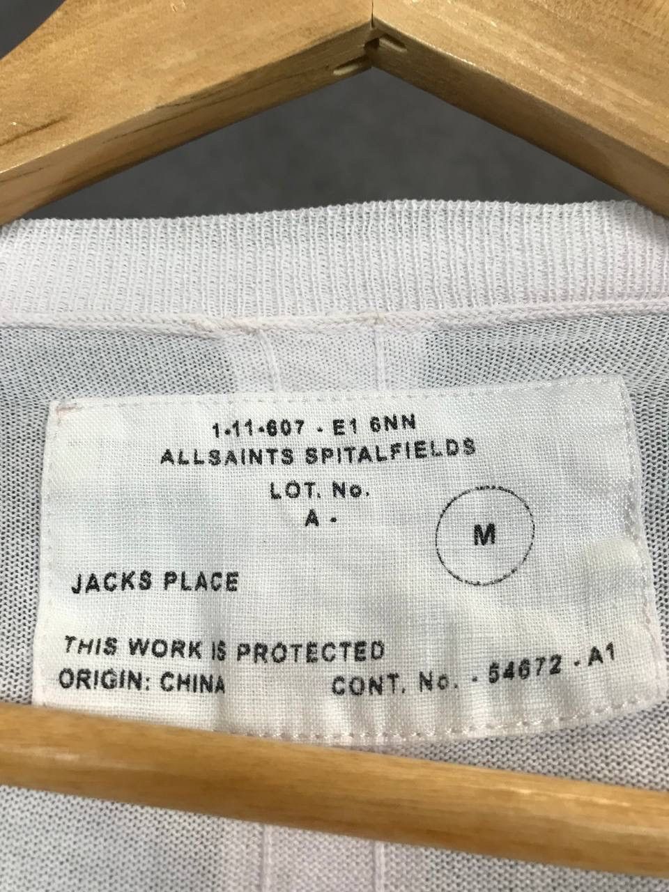 Allsaints Allsaints luxury streetwear vintage v neck sweater Size US M / EU 48-50 / 2 - 3 Thumbnail