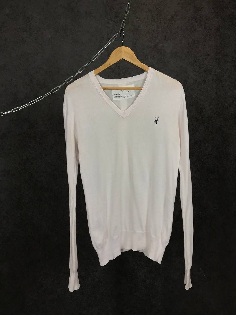 Allsaints Allsaints luxury streetwear vintage v neck sweater Size US M / EU 48-50 / 2 - 1 Thumbnail