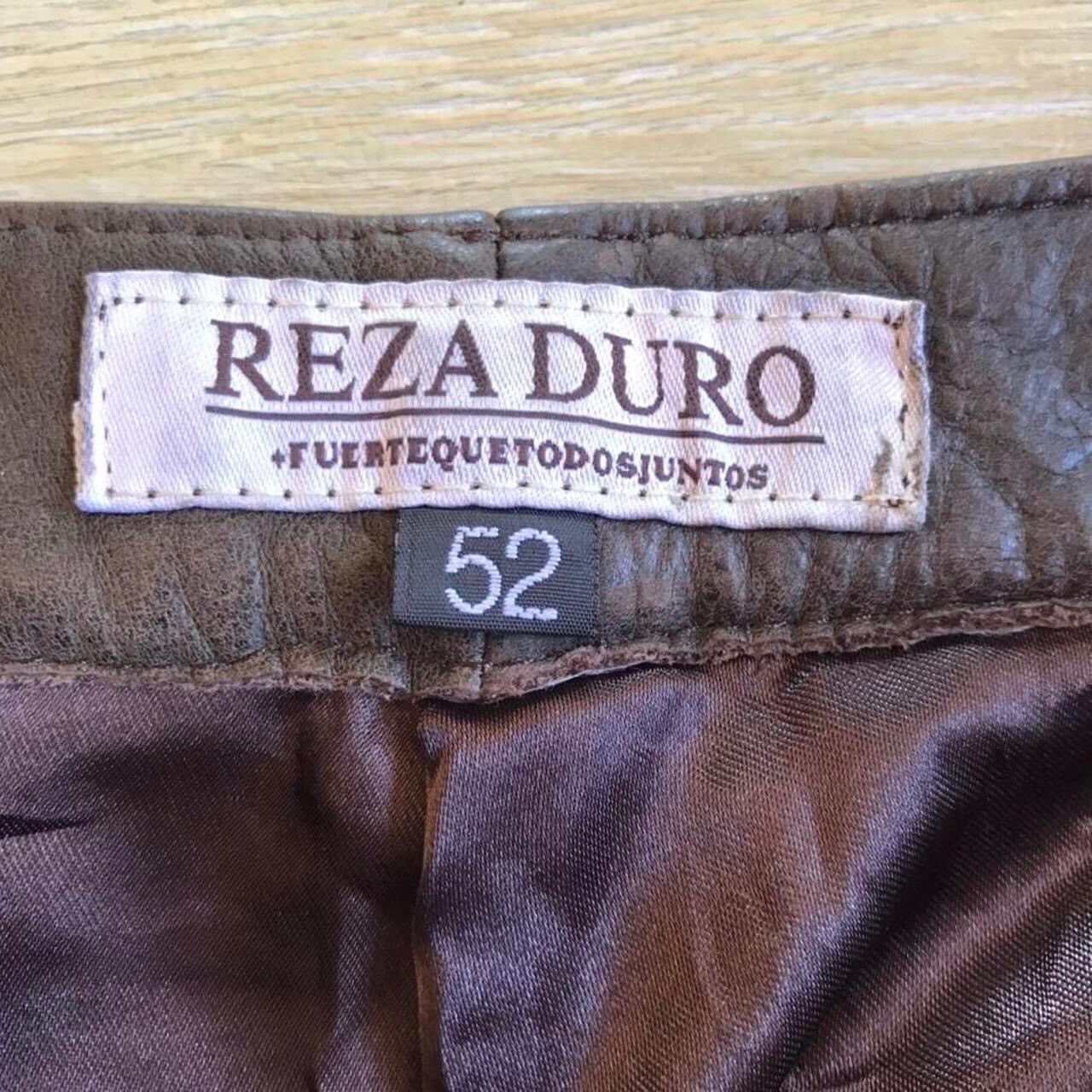 Japanese Brand Rare Vintage 90s Reza Duro Leather Pants Size US 34 / EU 50 - 3 Thumbnail
