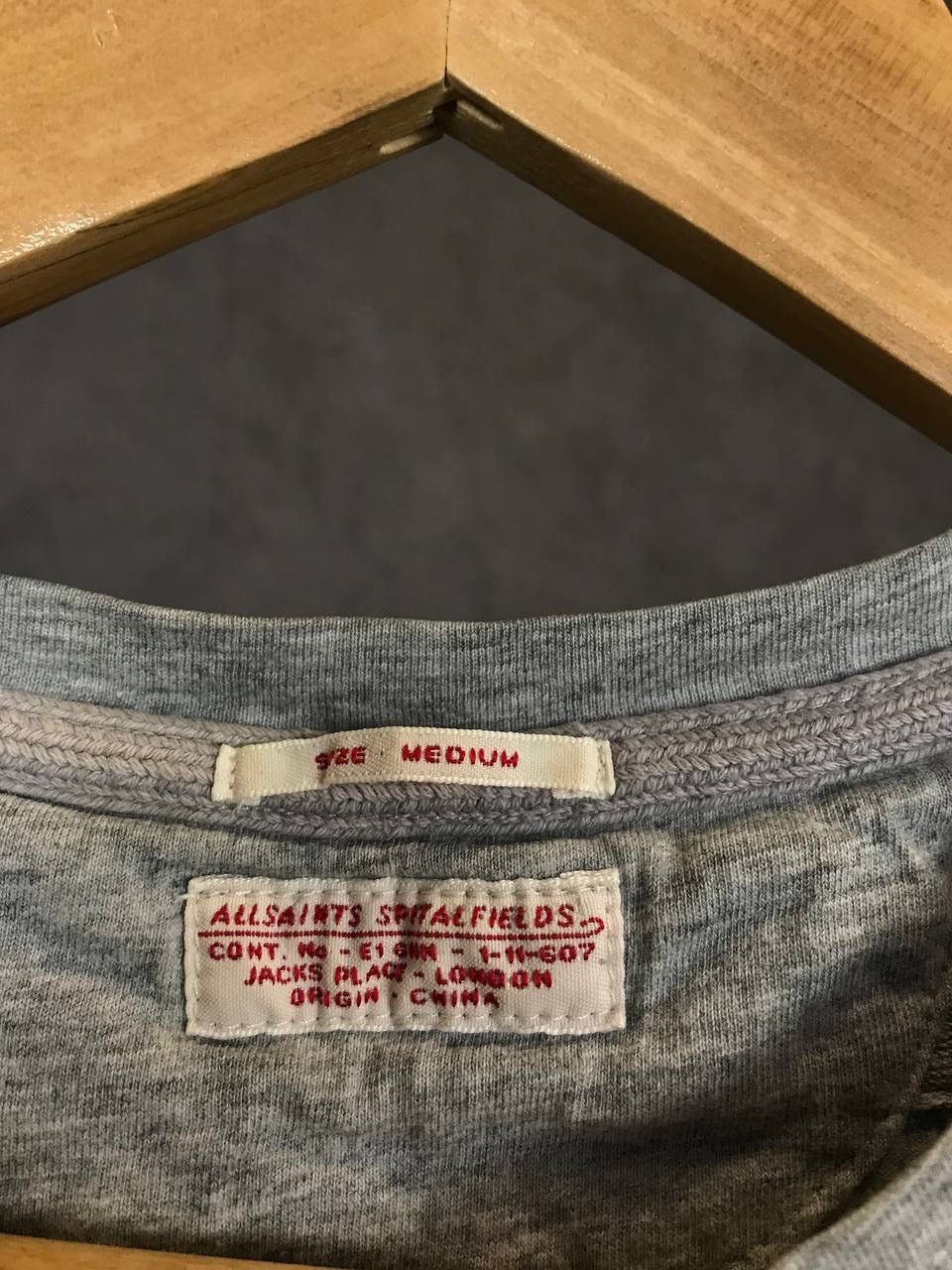 Allsaints × Vintage Allsaints luxury streetwear 3/4 longsleeve Size US M / EU 48-50 / 2 - 3 Thumbnail