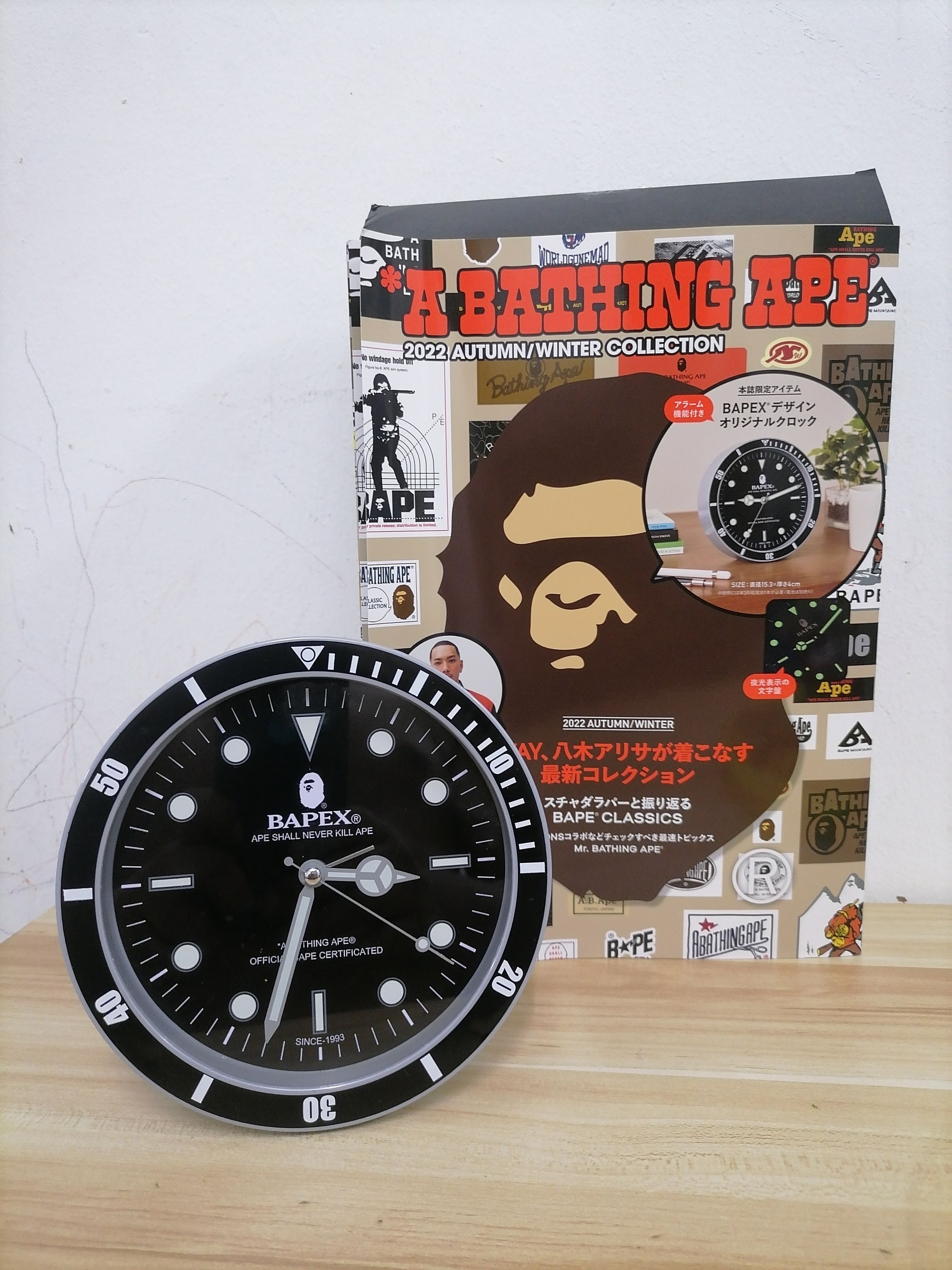 BAPE DESK CLOCK with ALARM A Bathing Ape Bapex