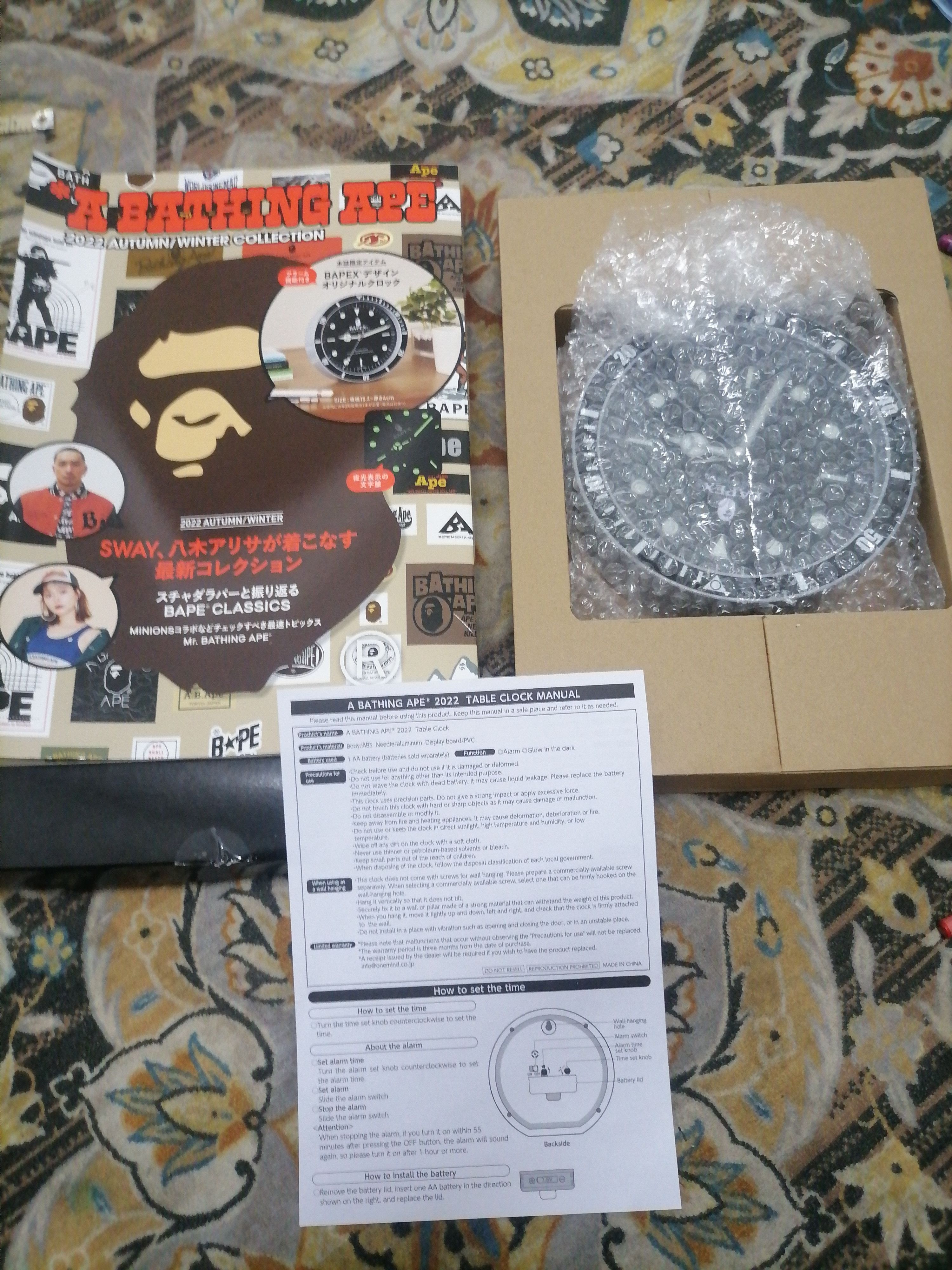 Bape BAPE DESK CLOCK with ALARM A Bathing Ape Bapex Size ONE SIZE - 5 Thumbnail