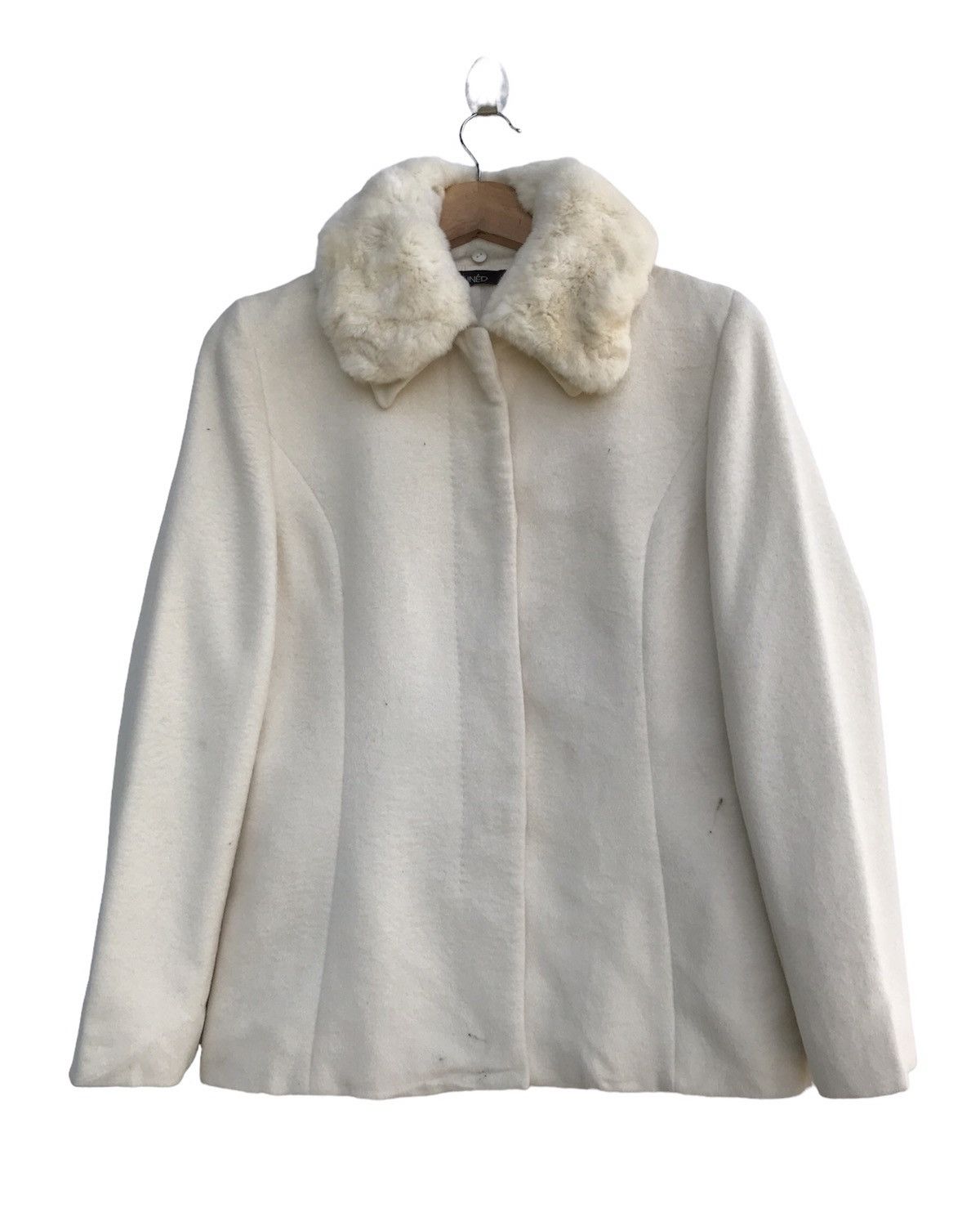 Designer × Japanese Brand × Yohji Yamamoto INED Yohji Yamamoto Angora Wool Fur Jacket Size S / US 4 / IT 40 - 1 Thumbnail