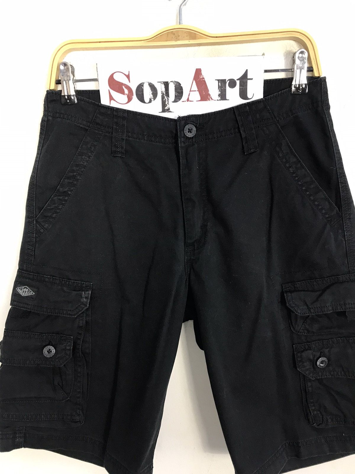 Lee × Vintage Vtg Short Pants Workwear Lee Dungarees Multi Pocket Zipper Size US 30 / EU 46 - 3 Thumbnail