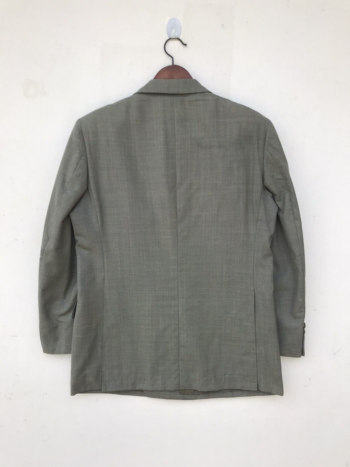 Burberry Vintage Burberry Double Breasted Suit Jacket Size US M / EU 48-50 / 2 - 2 Thumbnail