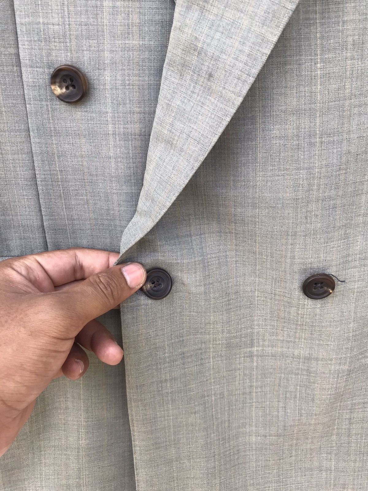 Burberry Vintage Burberry Double Breasted Suit Jacket Size US M / EU 48-50 / 2 - 10 Thumbnail