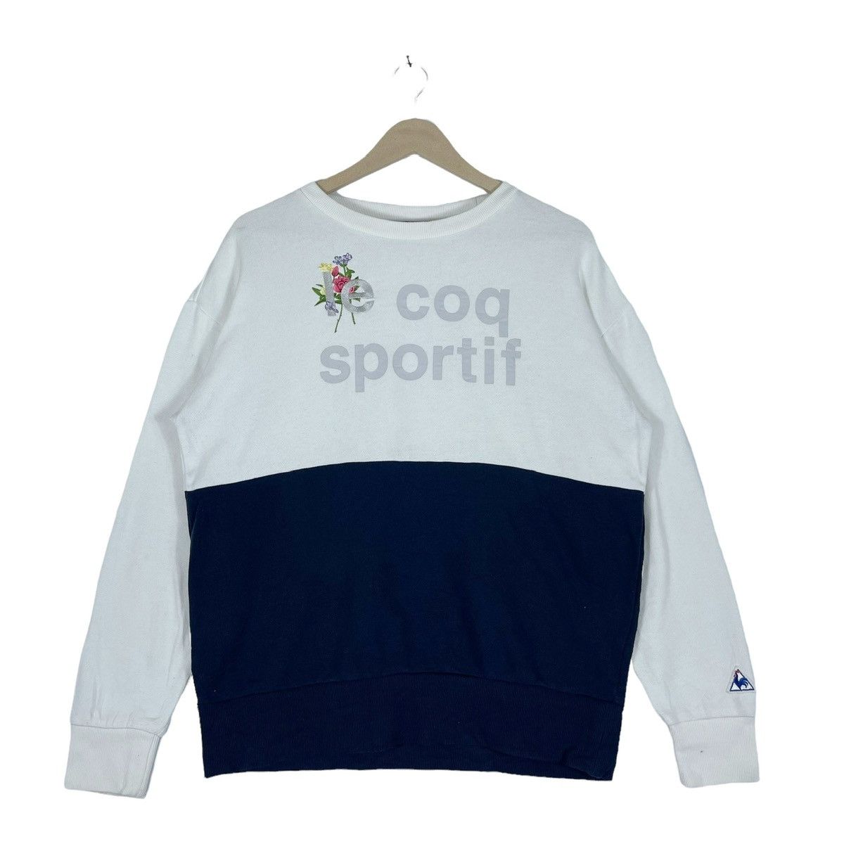 Vintage Le Coq Sportif Sweatshirt Crewneck Navy Blue